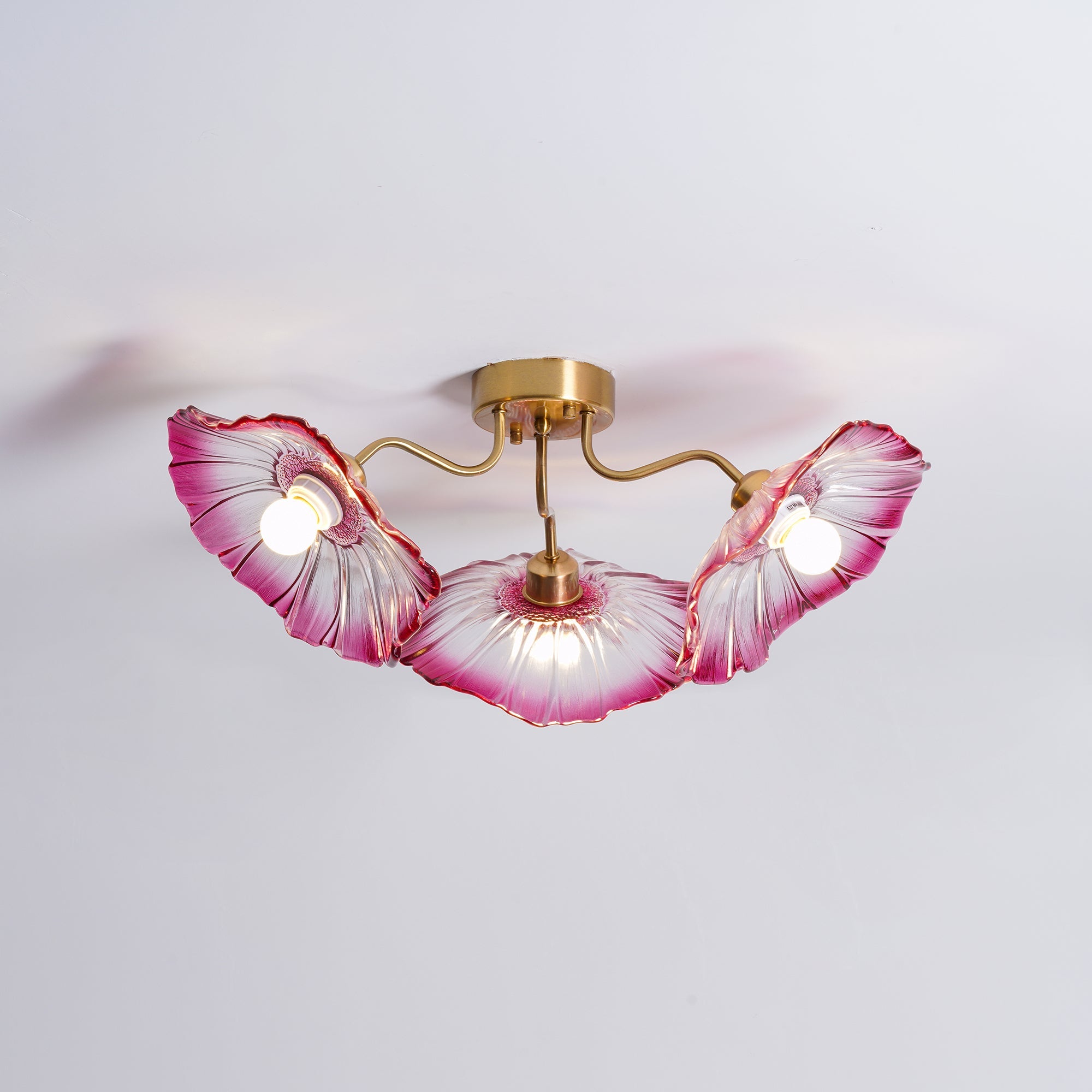 Lotus Leaf Glass Ceiling Lamp - Blowlighting