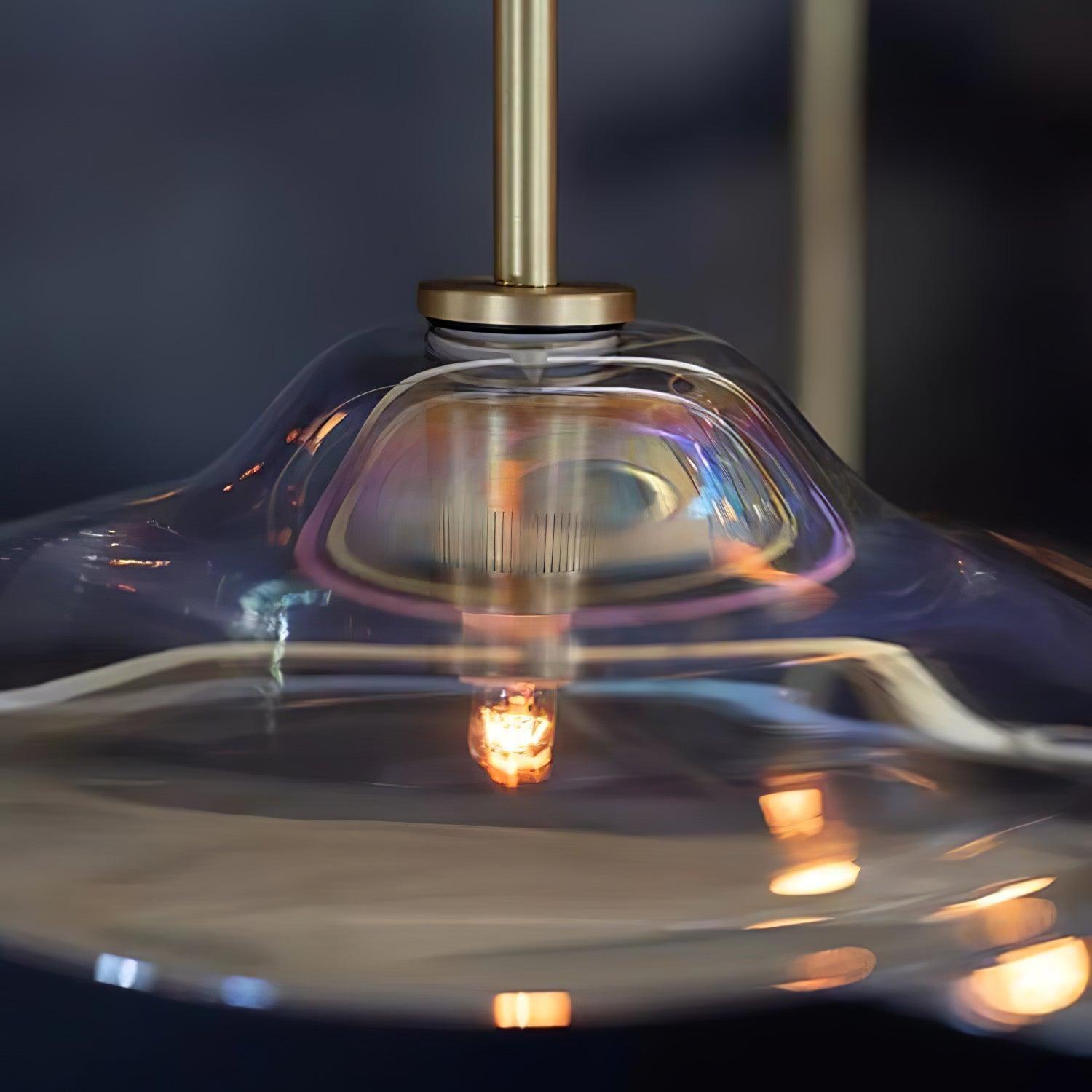 Lotus Leaves Glass Chandelier - Blowlighting