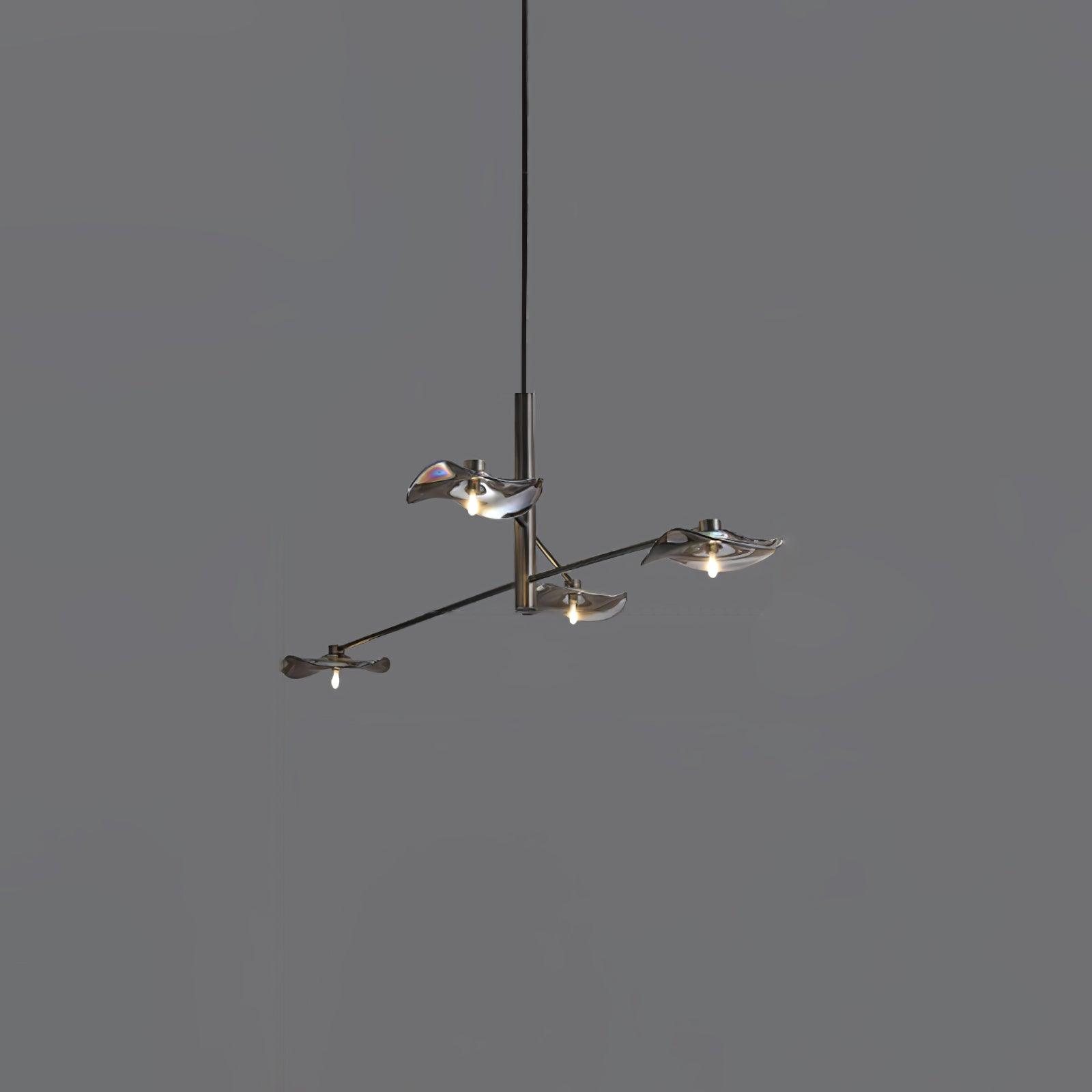 Lotus Leaves Glass Chandelier - Blowlighting