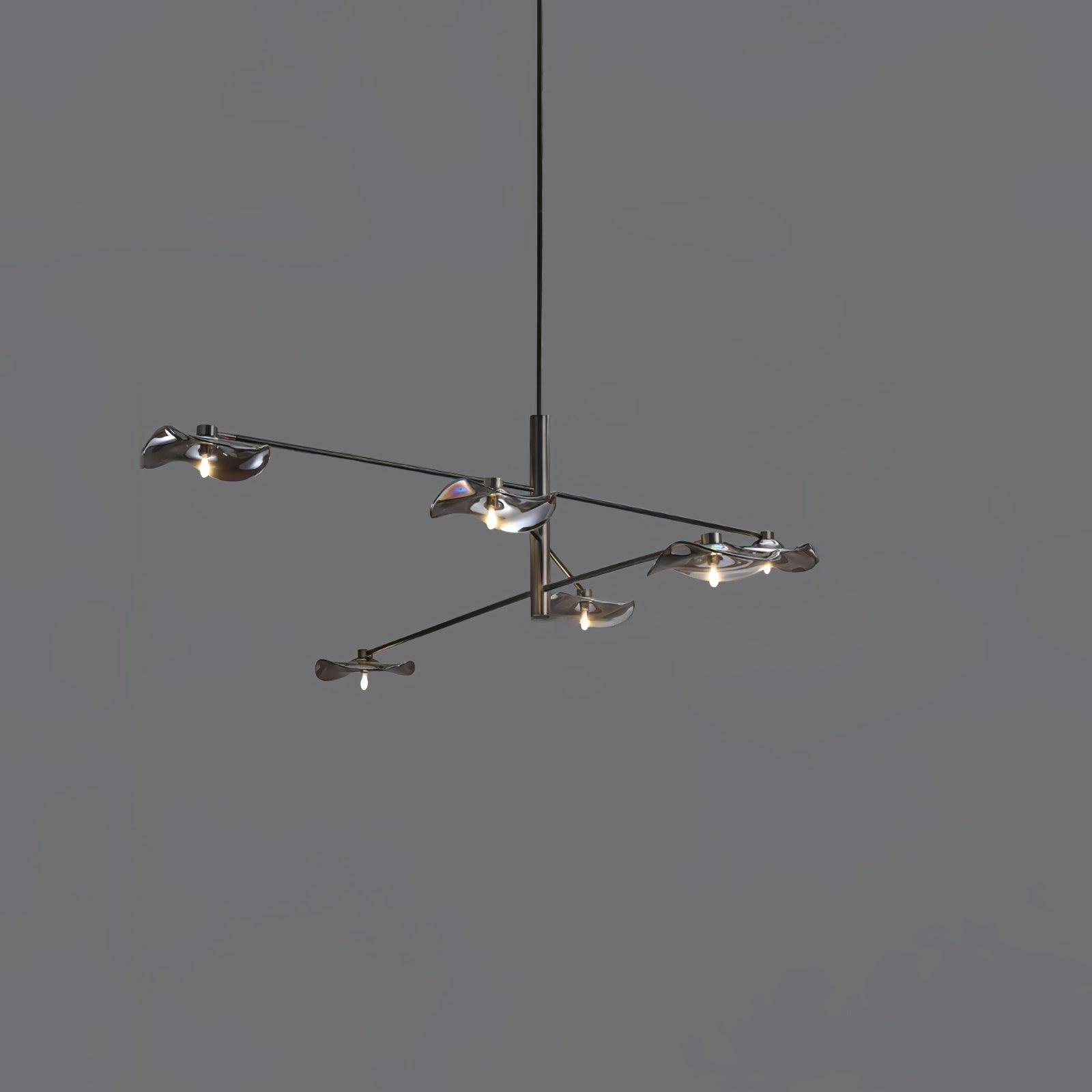 Lotus Leaves Glass Chandelier - Blowlighting