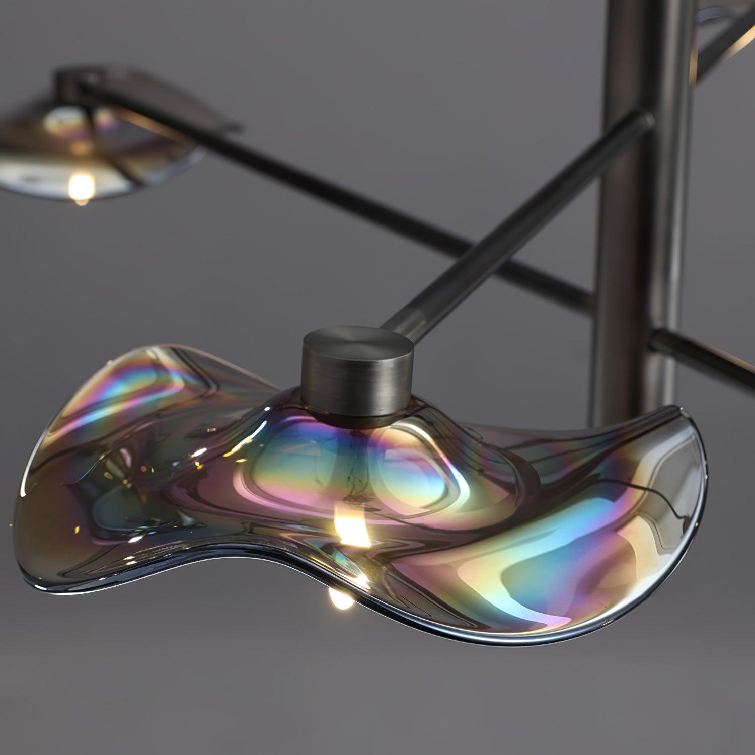 Lotus Leaves Glass Chandelier - Blowlighting