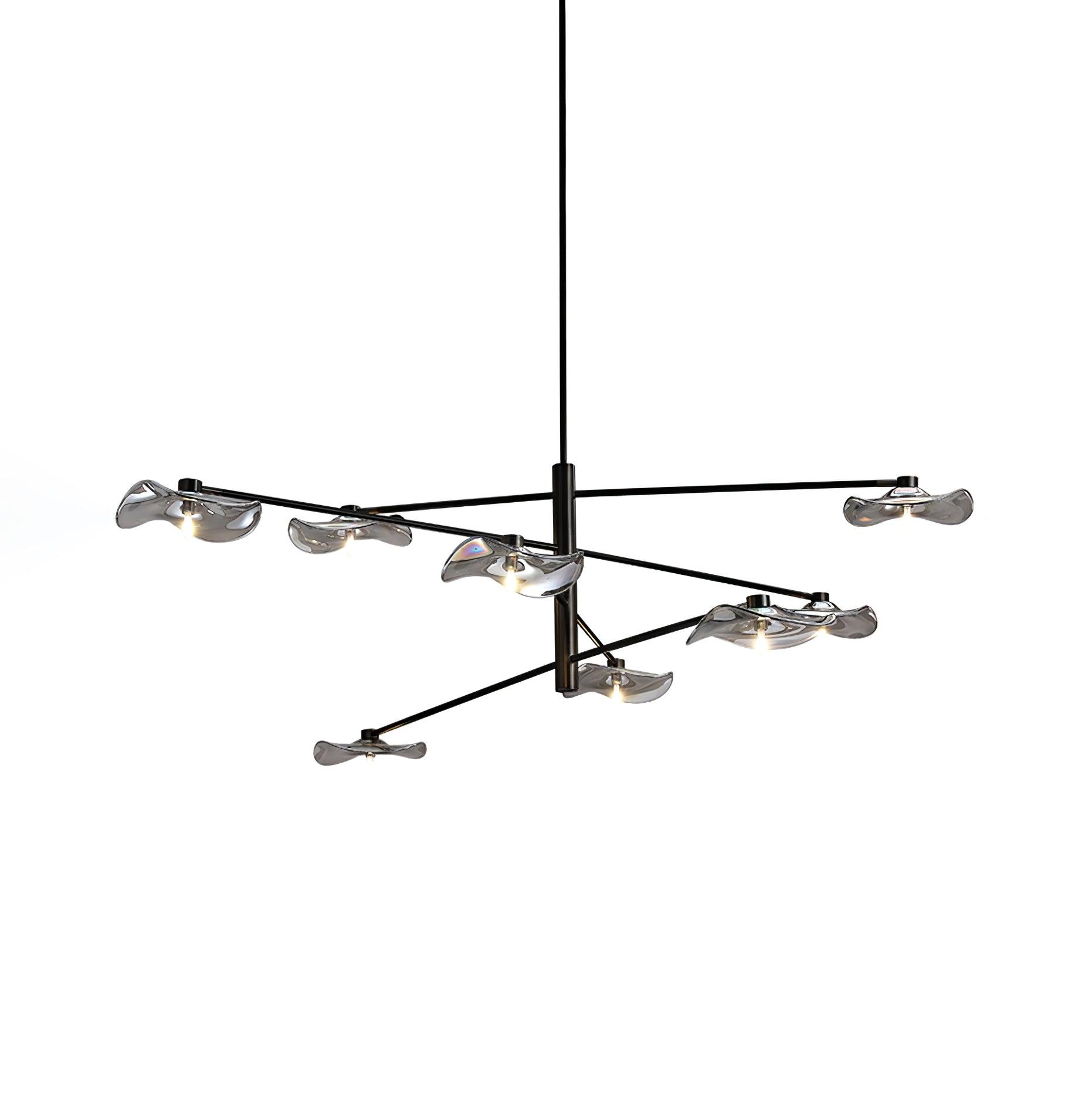 Lotus Leaves Glass Chandelier - Blowlighting