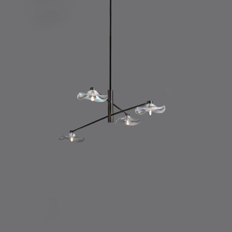Lotus Leaves Glass Chandelier - Blowlighting