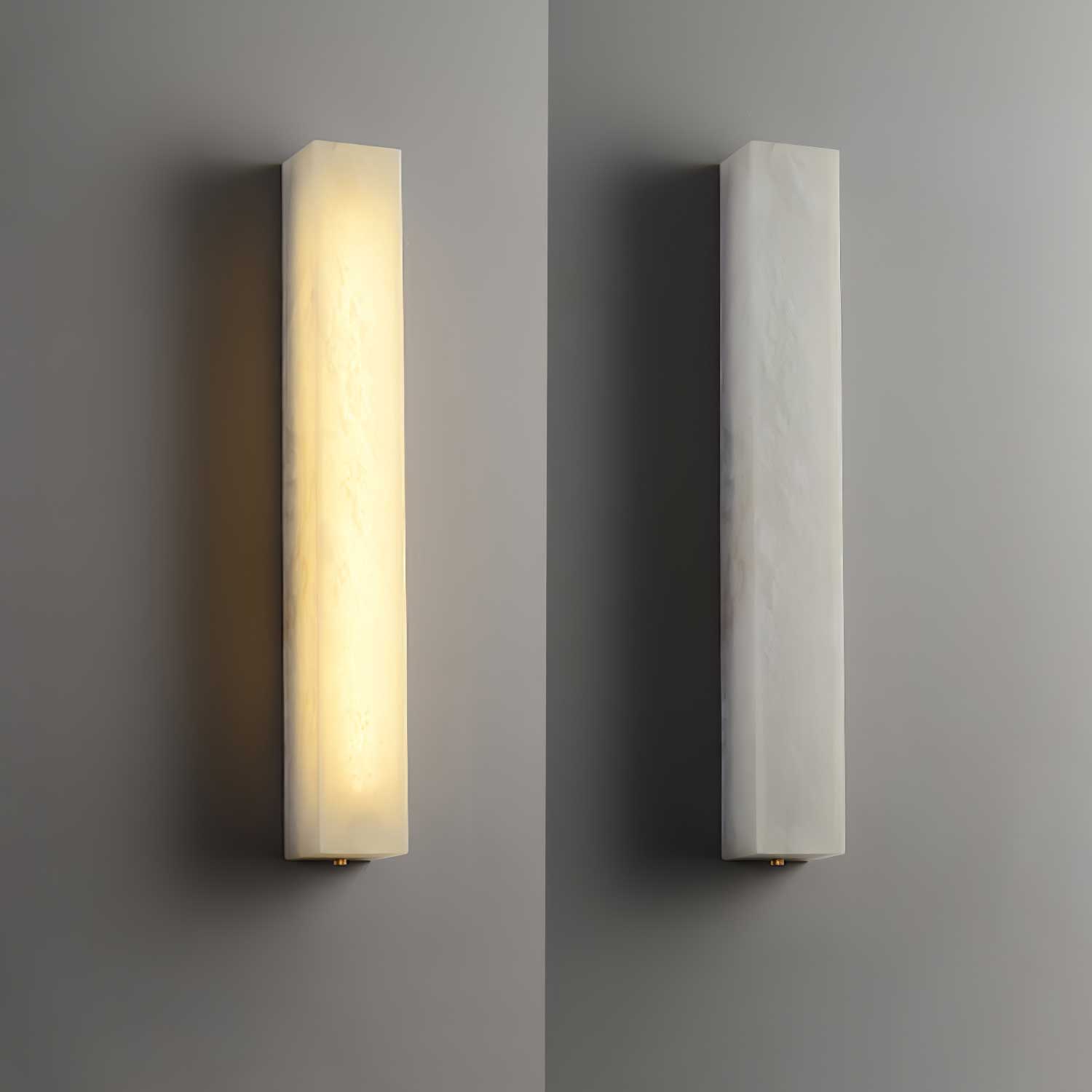 Irina Cylindrical Alabaster Wall Light - Blowlighting