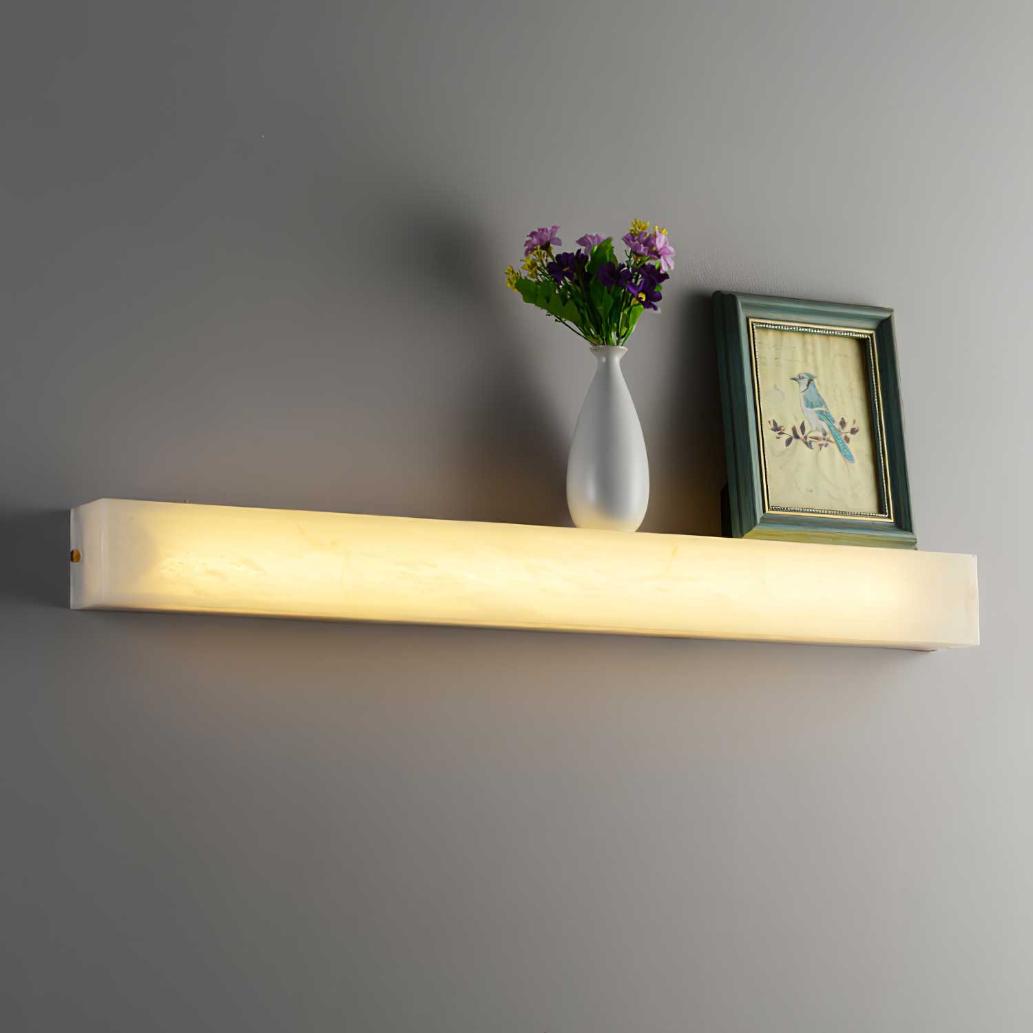 Irina Cylindrical Alabaster Wall Light - Blowlighting