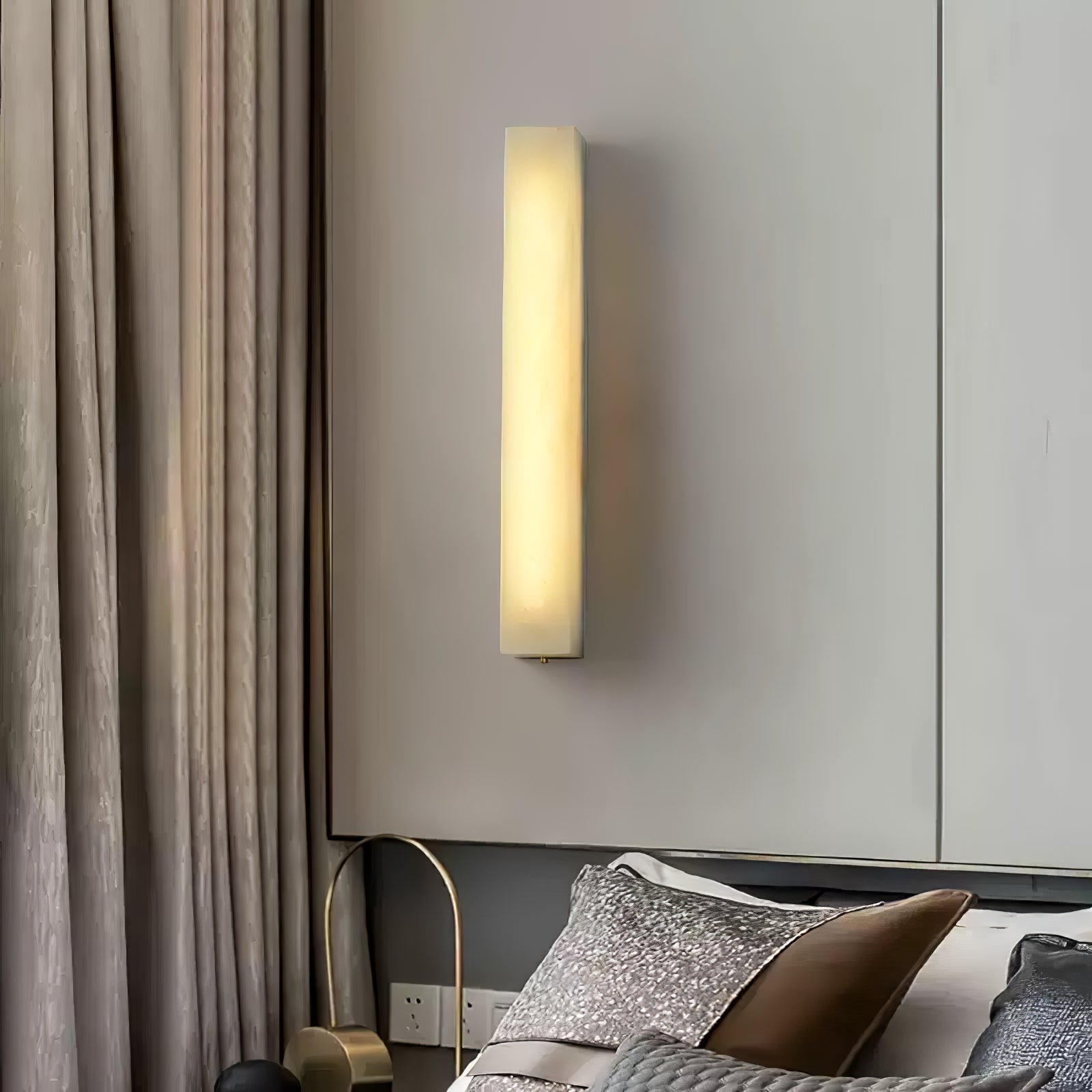Irina Cylindrical Alabaster Wall Light - Blowlighting