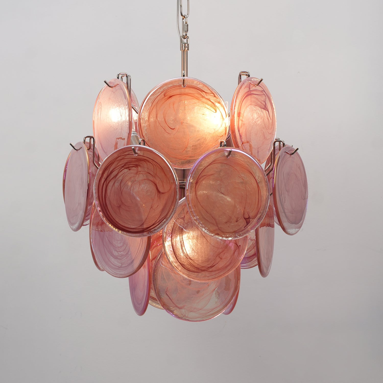 Aurora Chandelier Multicolor Murano Disc Layered Artistic - Blowlighting