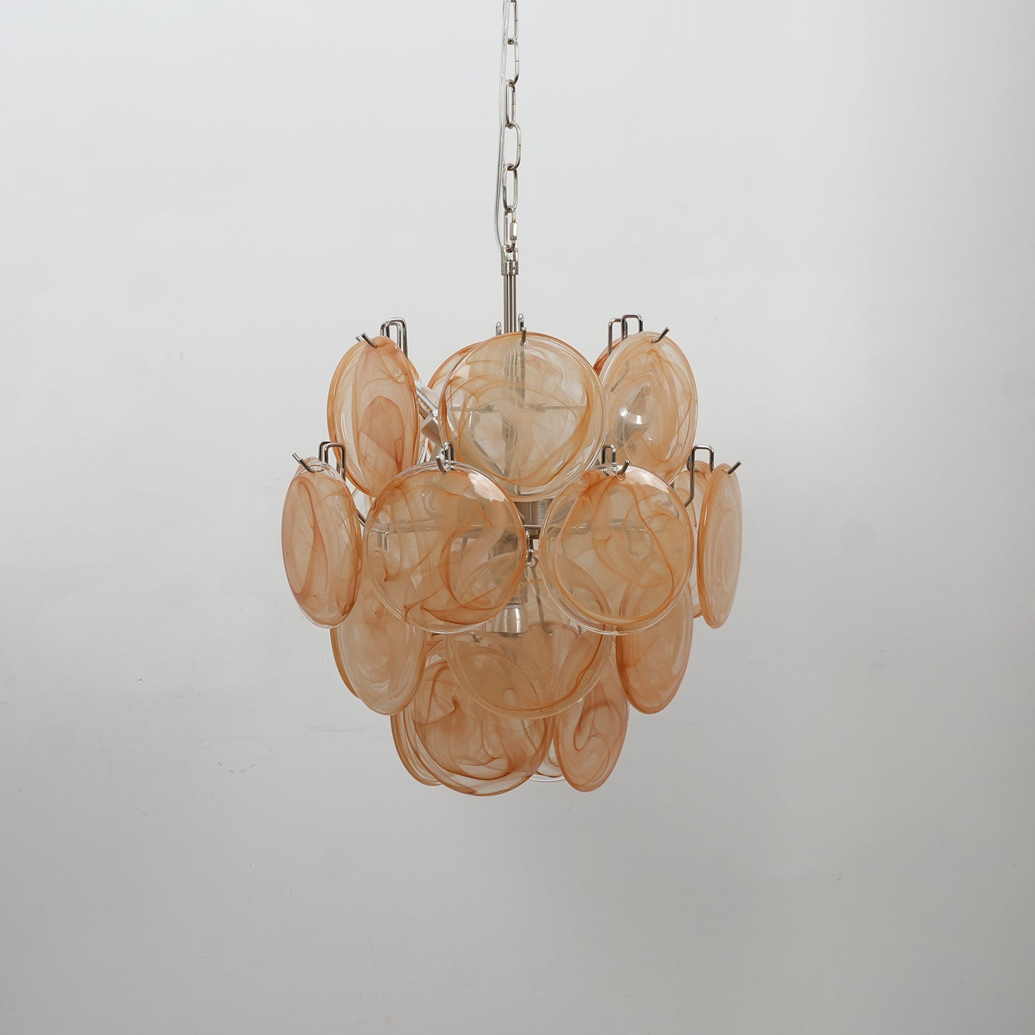 Aurora Chandelier Multicolor Murano Disc Layered Artistic - Blowlighting