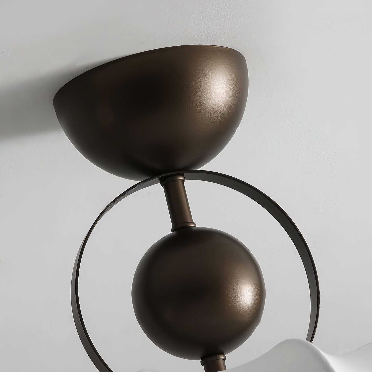 Yunshui Petal Fabric Bronze Pendant Light - Blowlighting