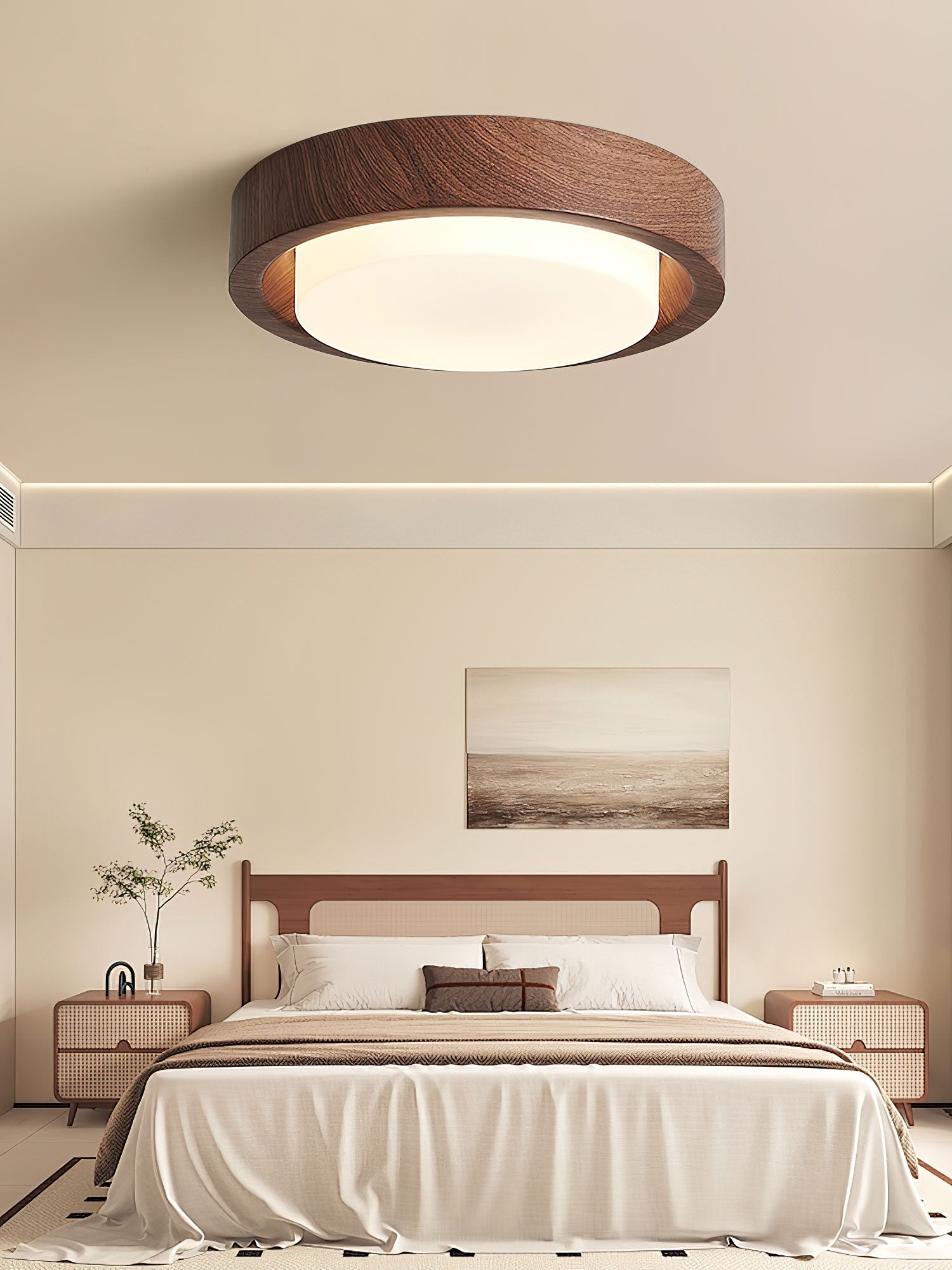 Daniel Minimalist Wood Ceiling Light - Blowlighting