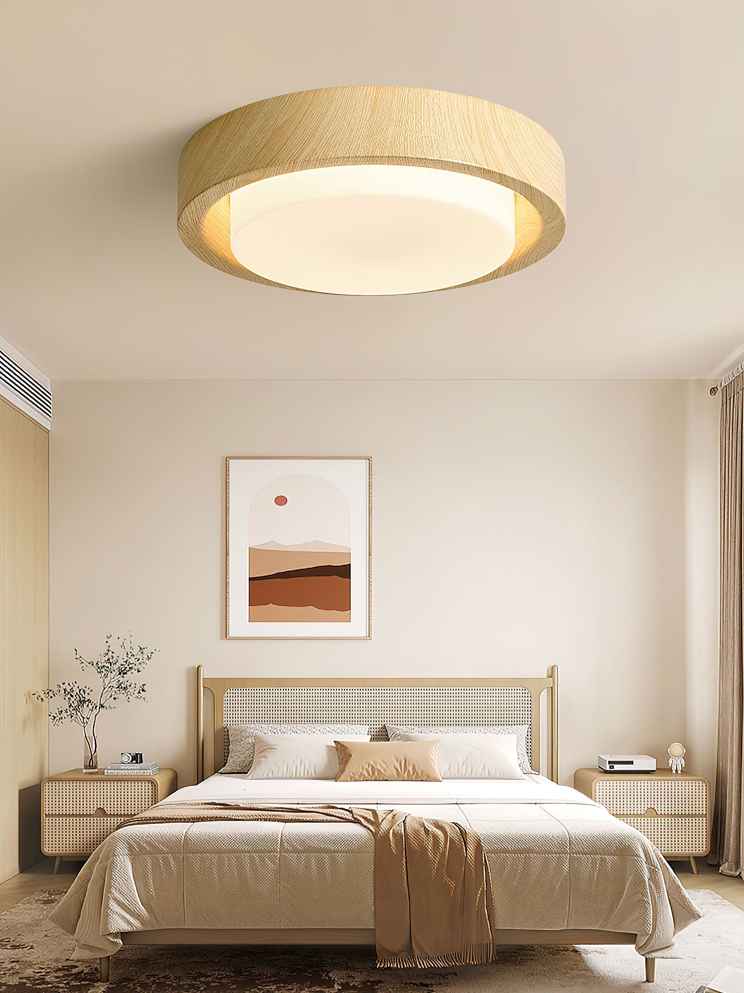 Daniel Minimalist Wood Ceiling Light - Blowlighting