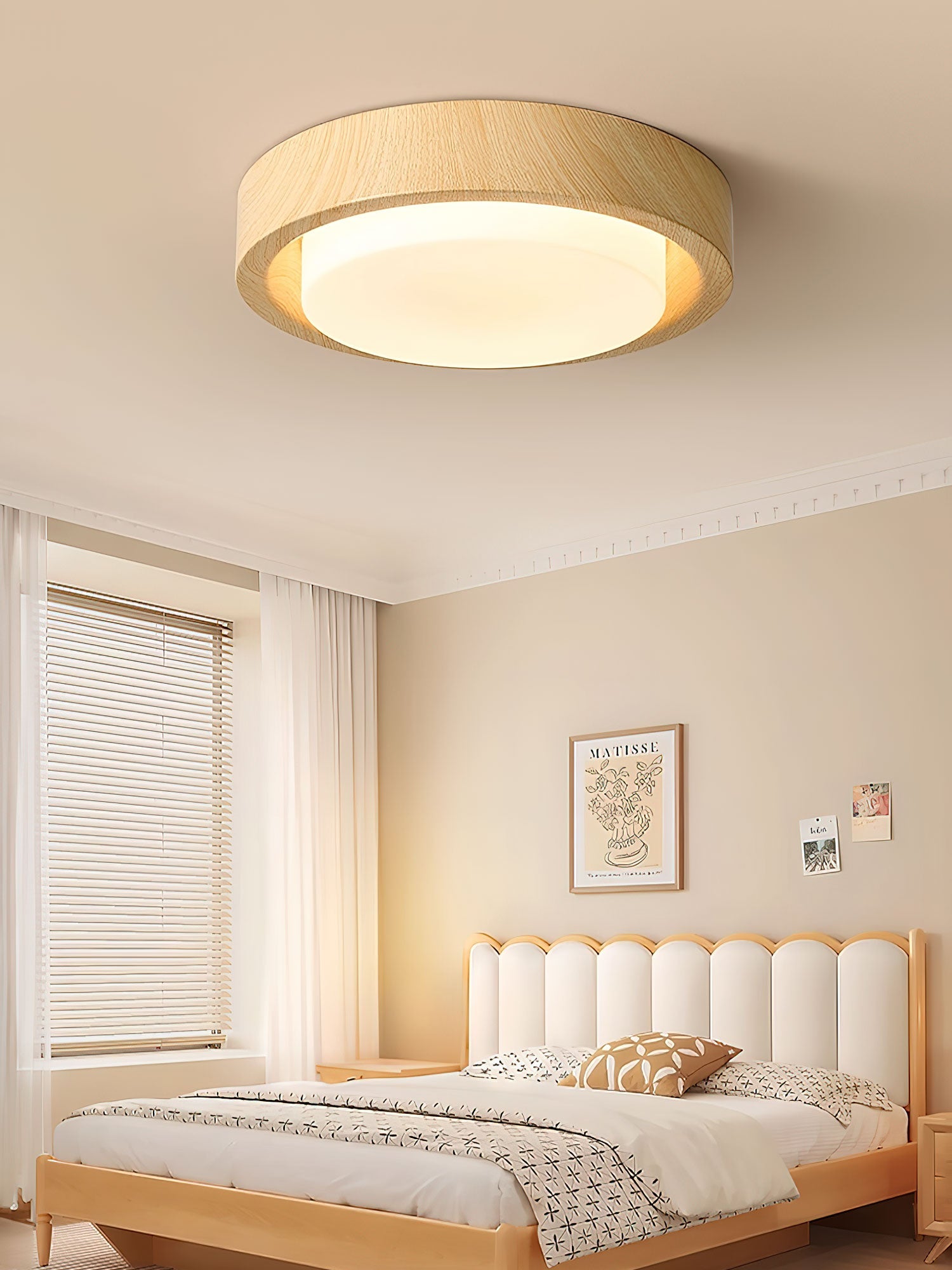 Daniel Minimalist Wood Ceiling Light - Blowlighting