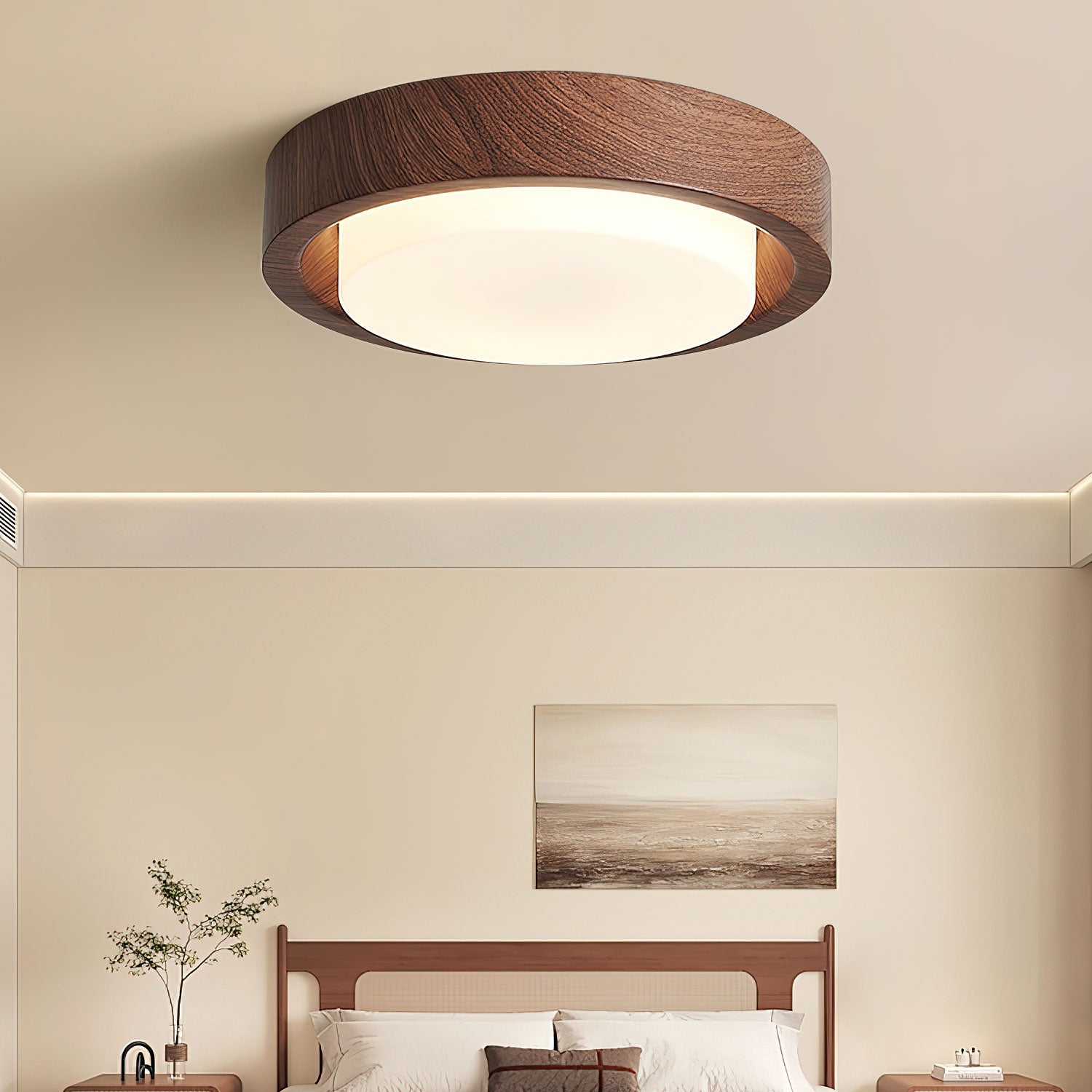Daniel Minimalist Wood Ceiling Light - Blowlighting