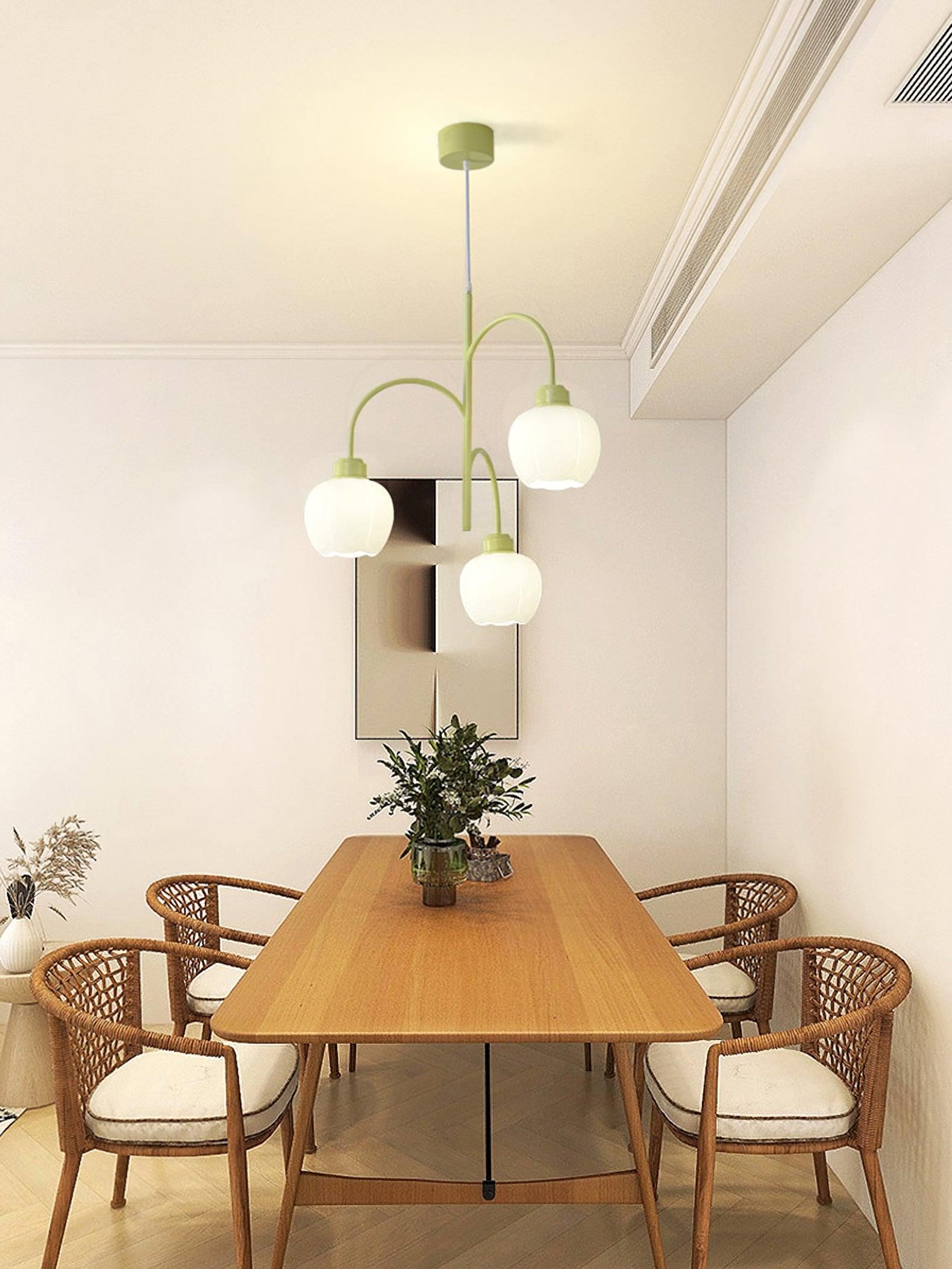 Aurora Chandelier Flower Petal Modern - Blowlighting