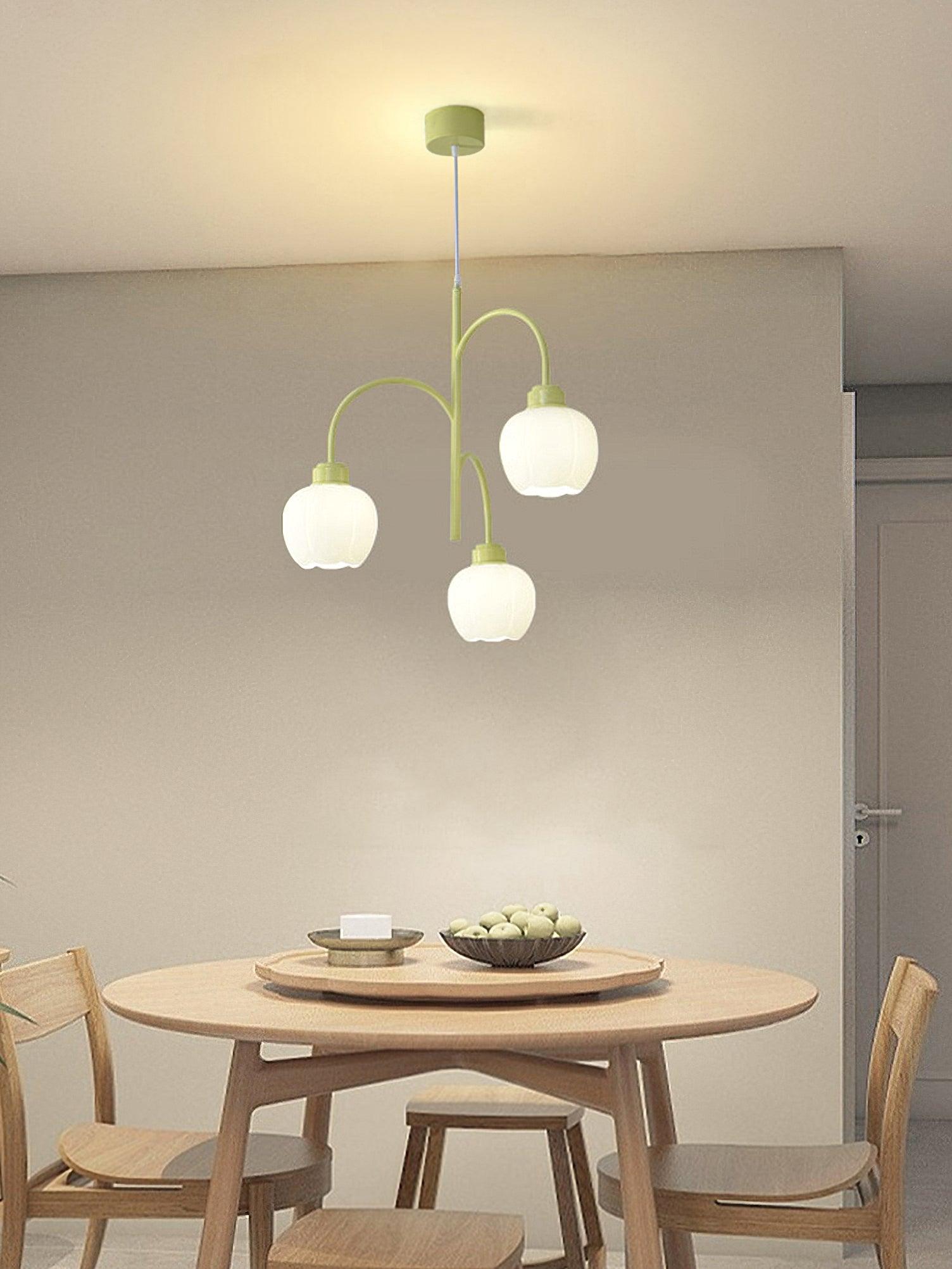 Aurora Chandelier Flower Petal Modern - Blowlighting