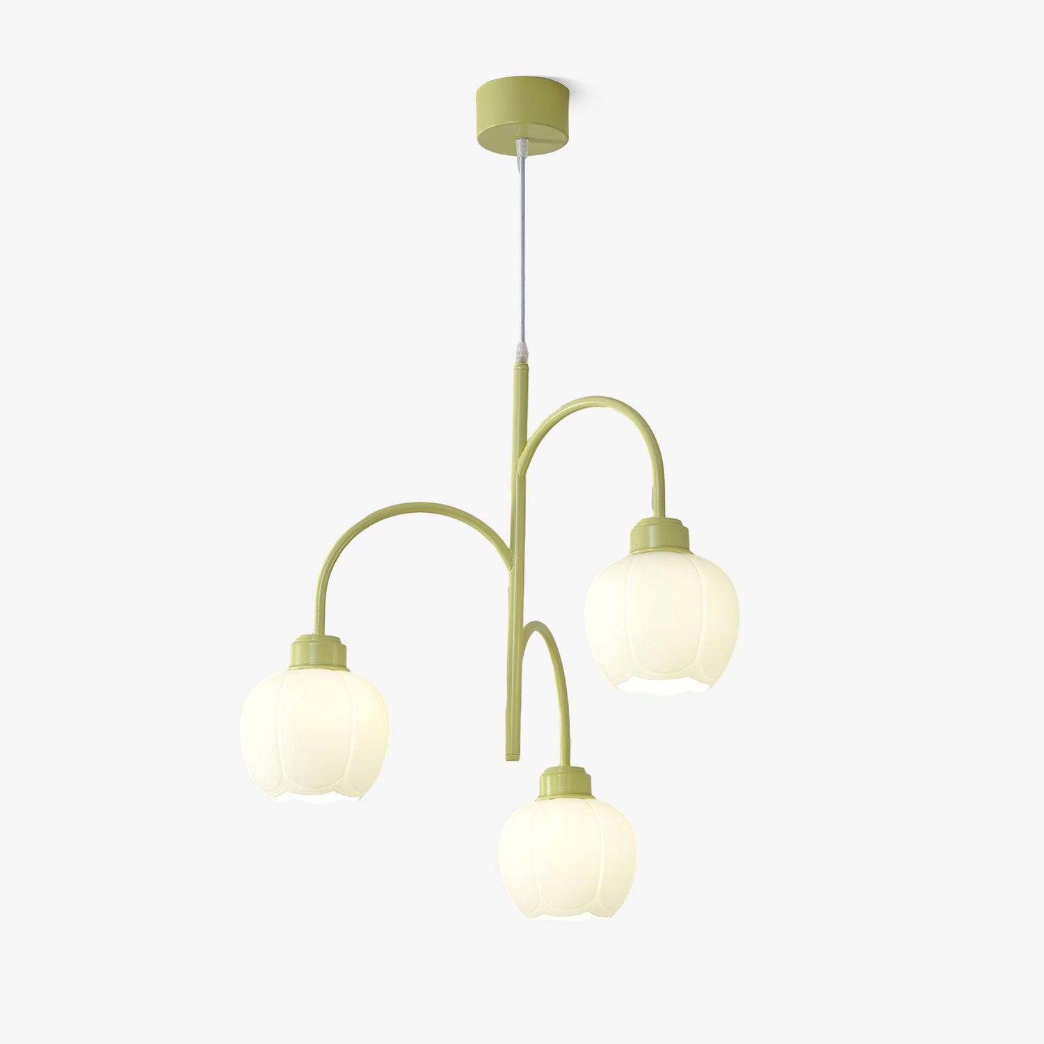 Aurora Chandelier Flower Petal Modern - Blowlighting