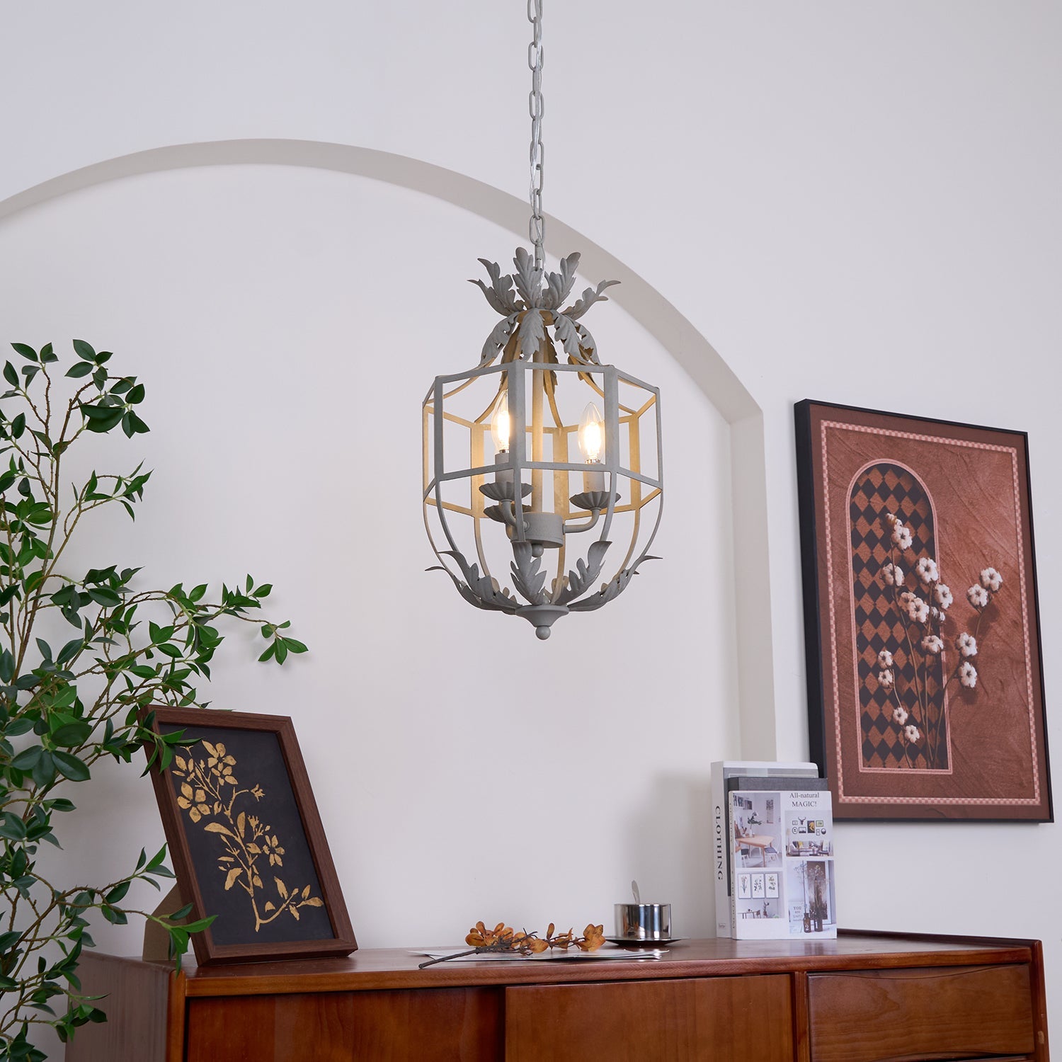 Lustre Retro Cage Chandelier - Blowlighting