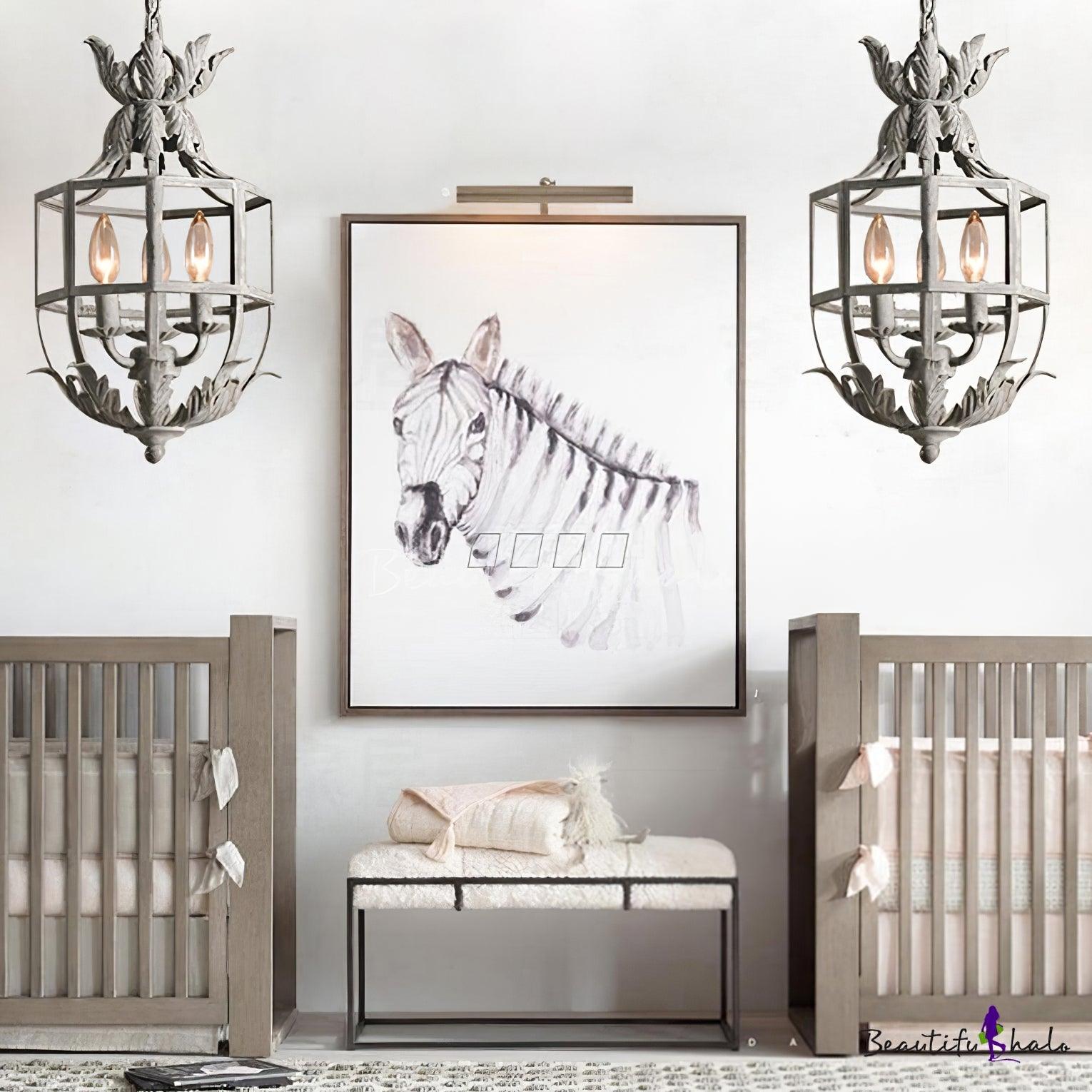 Lustre Retro Cage Chandelier - Blowlighting