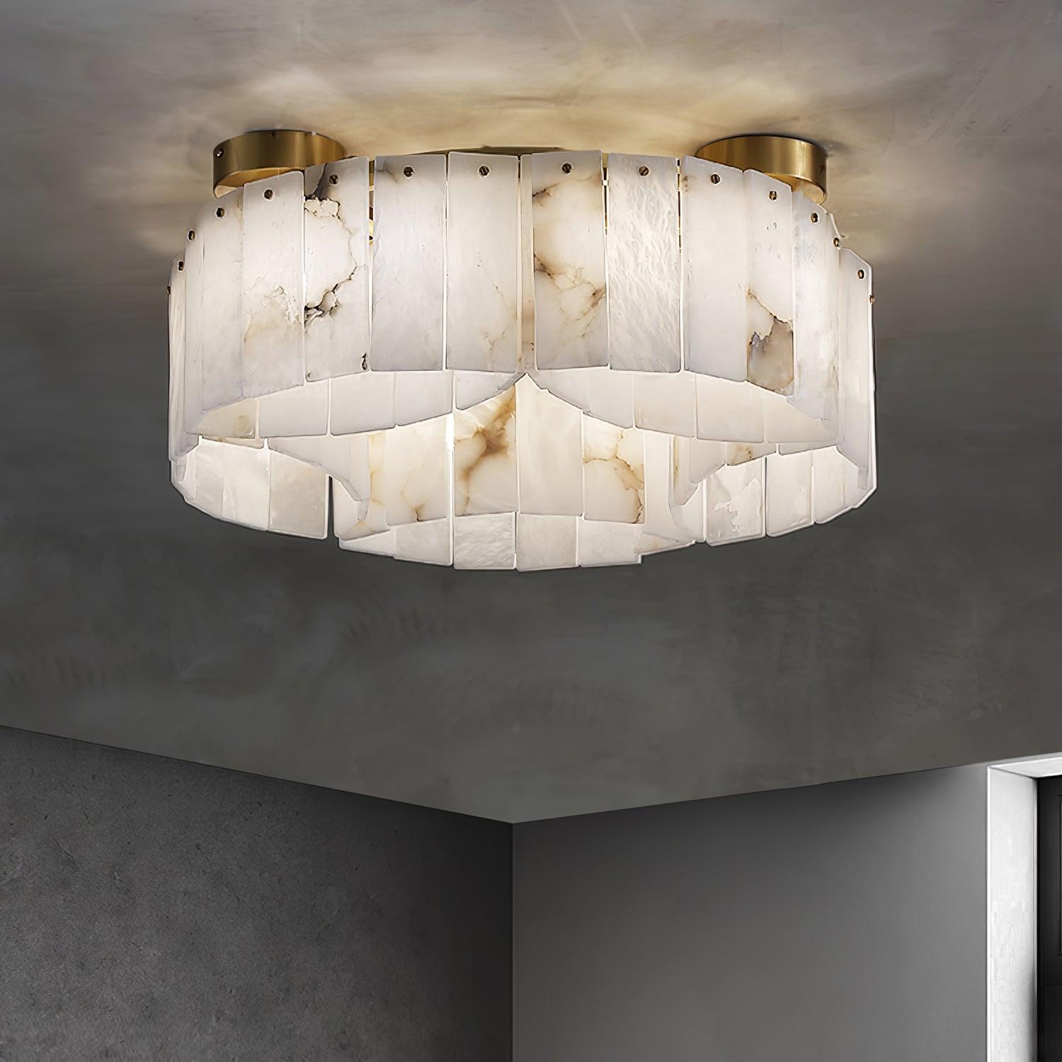 Selene Alabaster Ceiling Light - Blowlighting