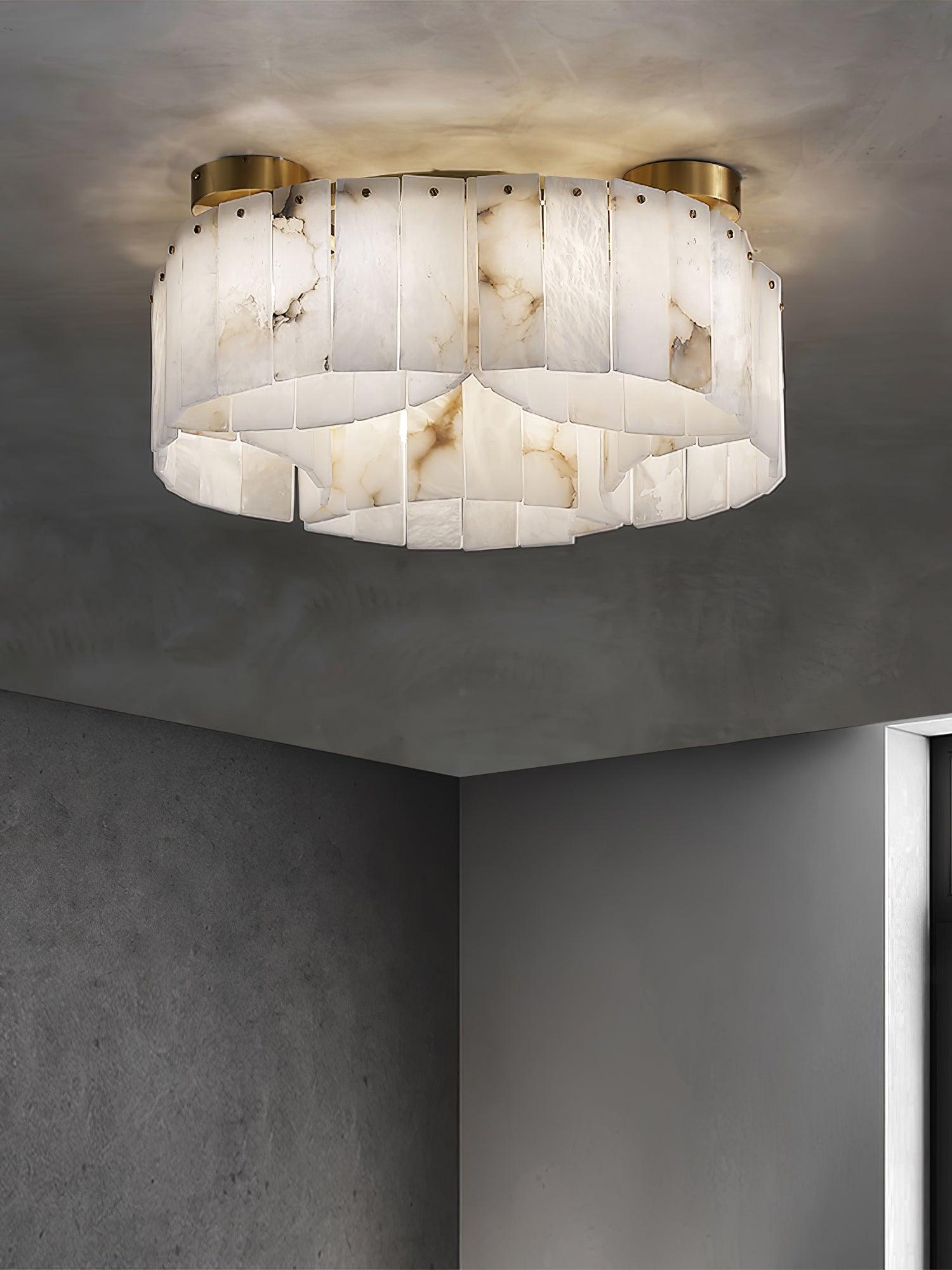 Selene Alabaster Ceiling Light - Blowlighting