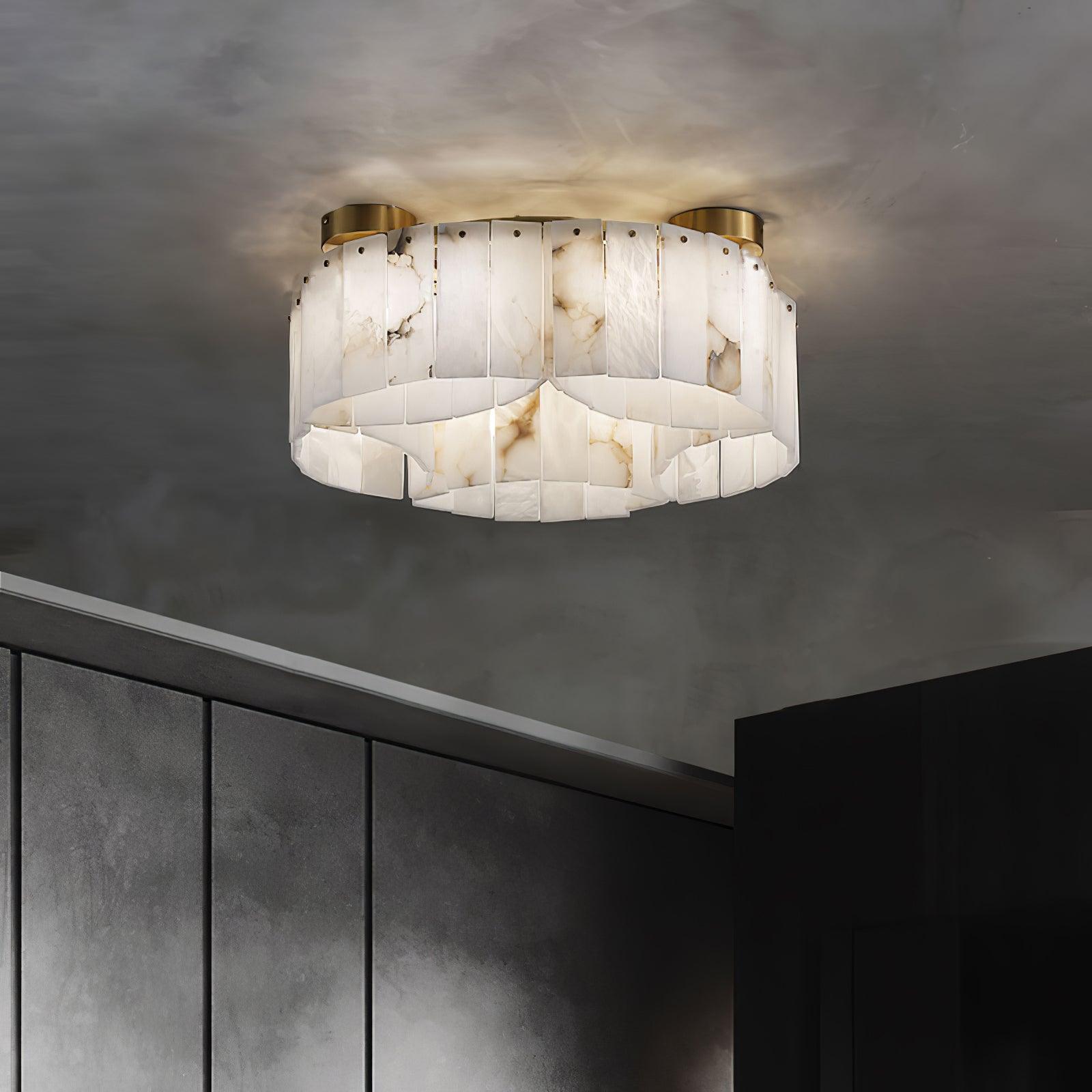 Selene Alabaster Ceiling Light - Blowlighting