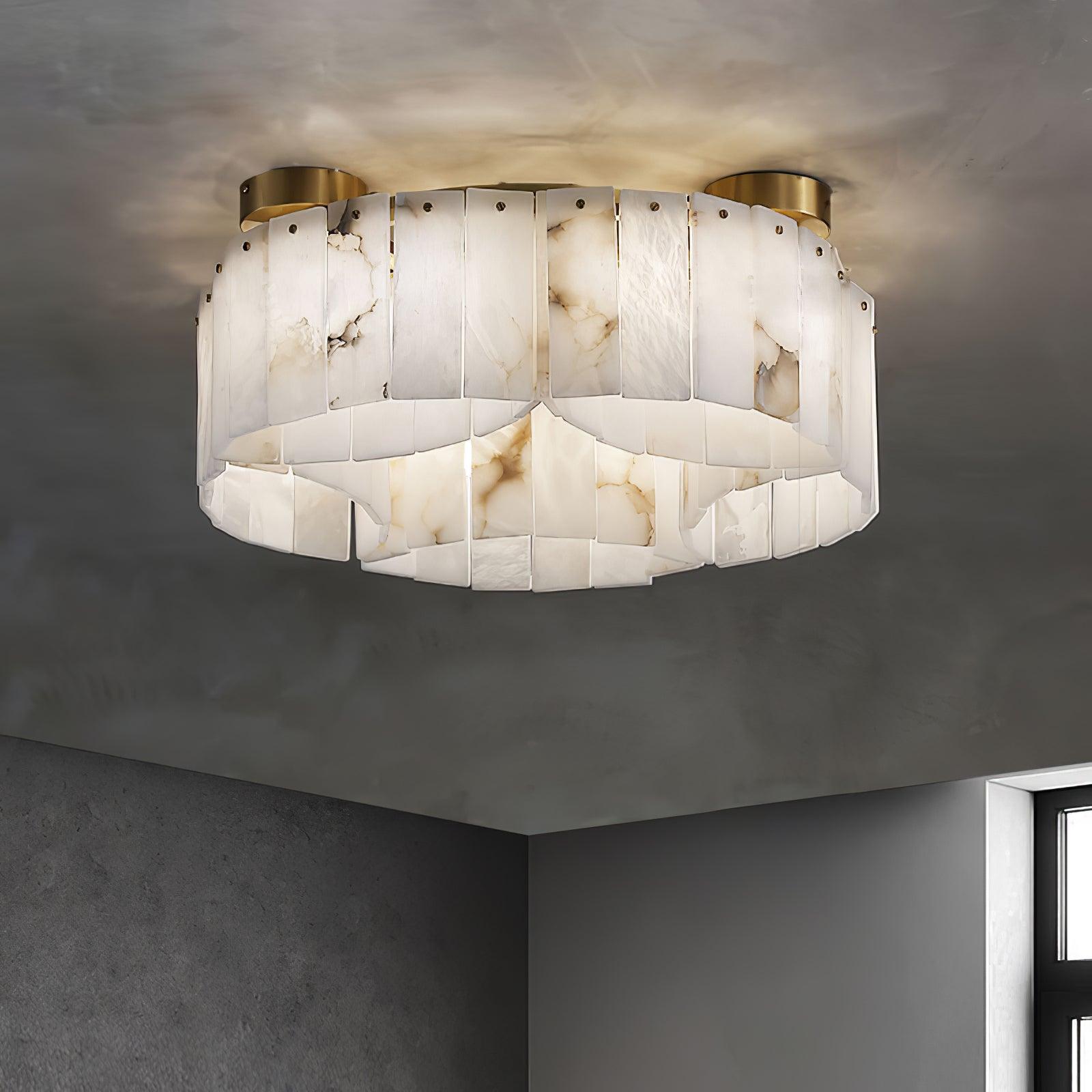 Selene Alabaster Ceiling Light - Blowlighting
