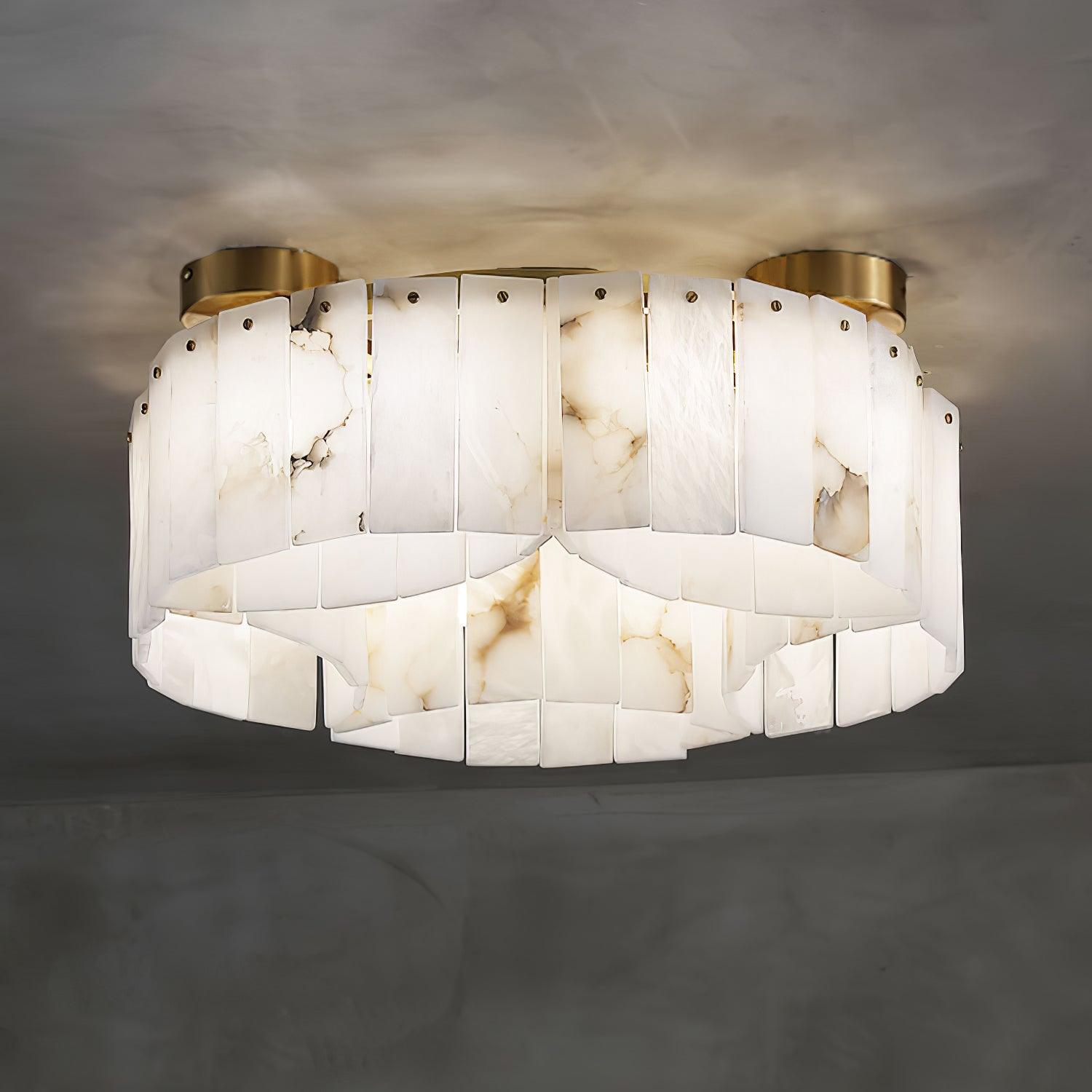 Selene Alabaster Ceiling Light - Blowlighting