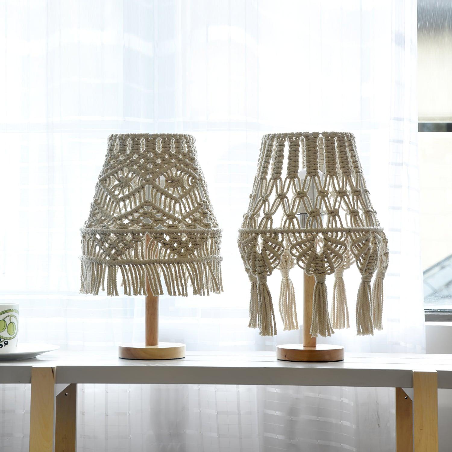 Macrame Table Lamp - Blowlighting