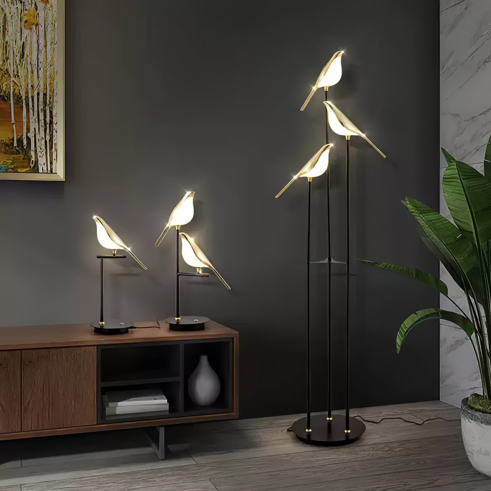 Magpie Perch Table Lamp - Blowlighting