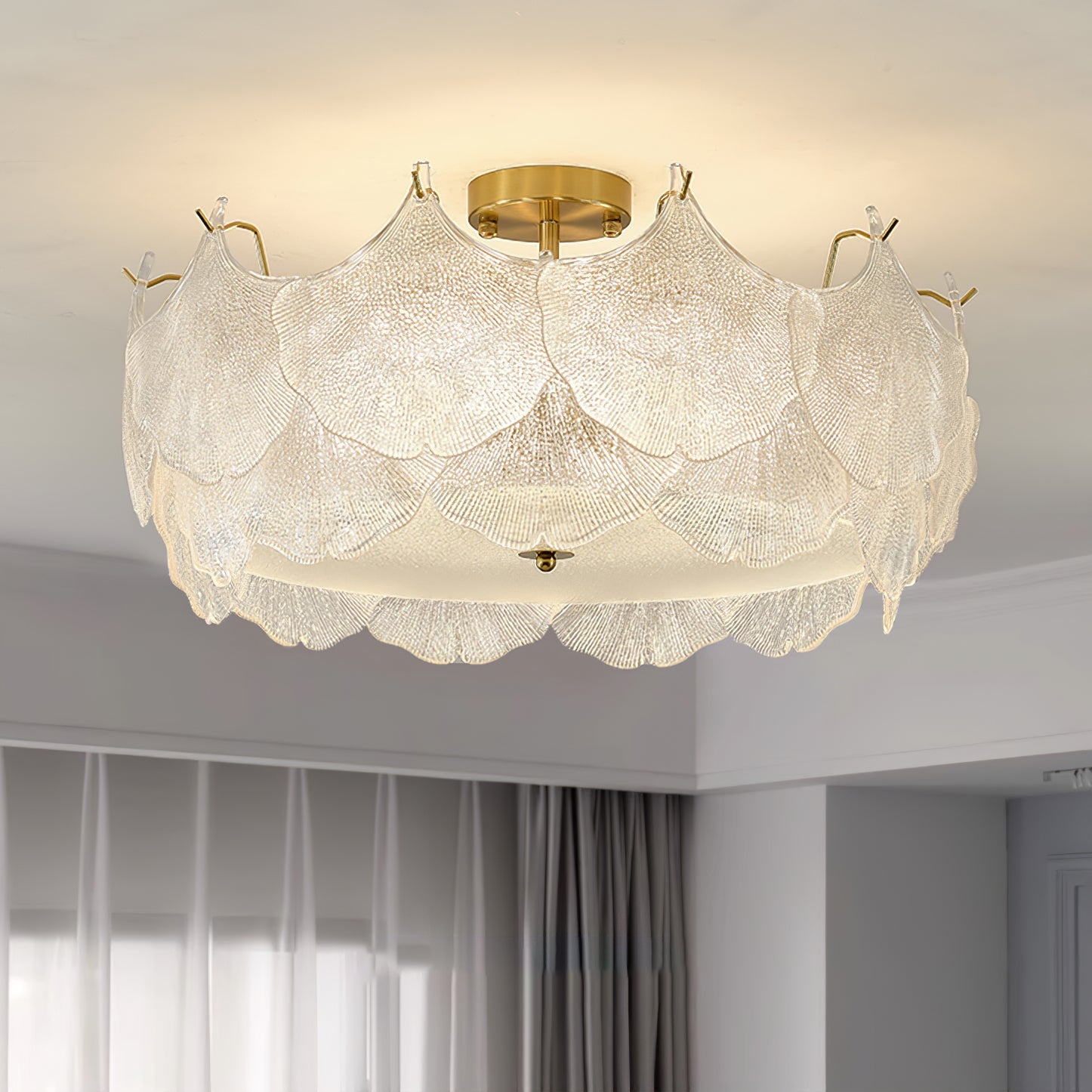 Maple Leaf Cluster Ceiling Light - Blowlighting