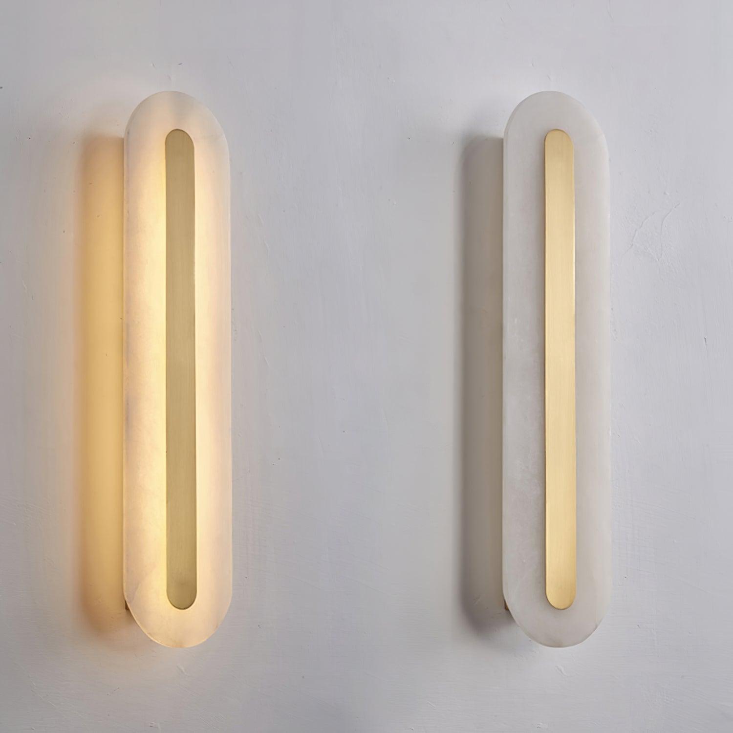 Selvia Minimalist Alabaster Wall Light - Blowlighting