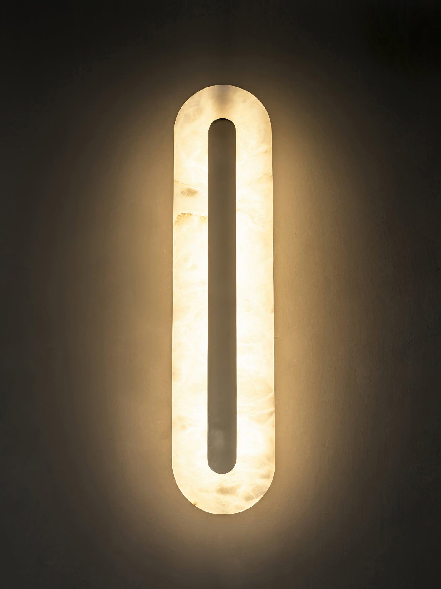 Selvia Minimalist Alabaster Wall Light - Blowlighting