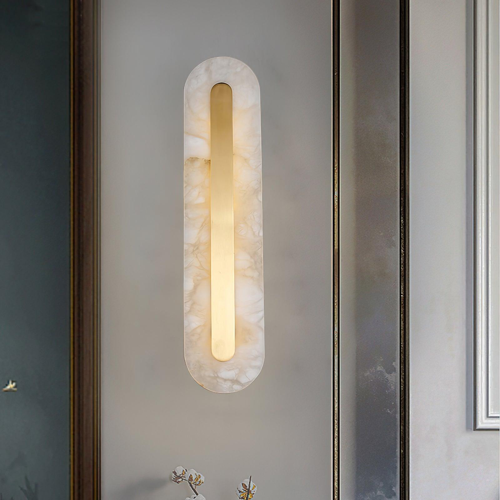 Selvia Minimalist Alabaster Wall Light - Blowlighting