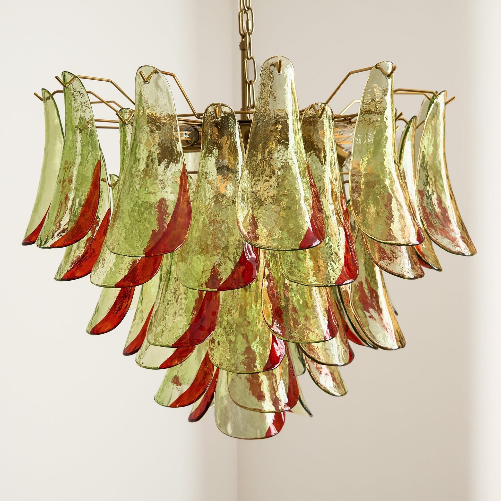 Aurora Chandelier Murano Glass Petal Elegant - Blowlighting