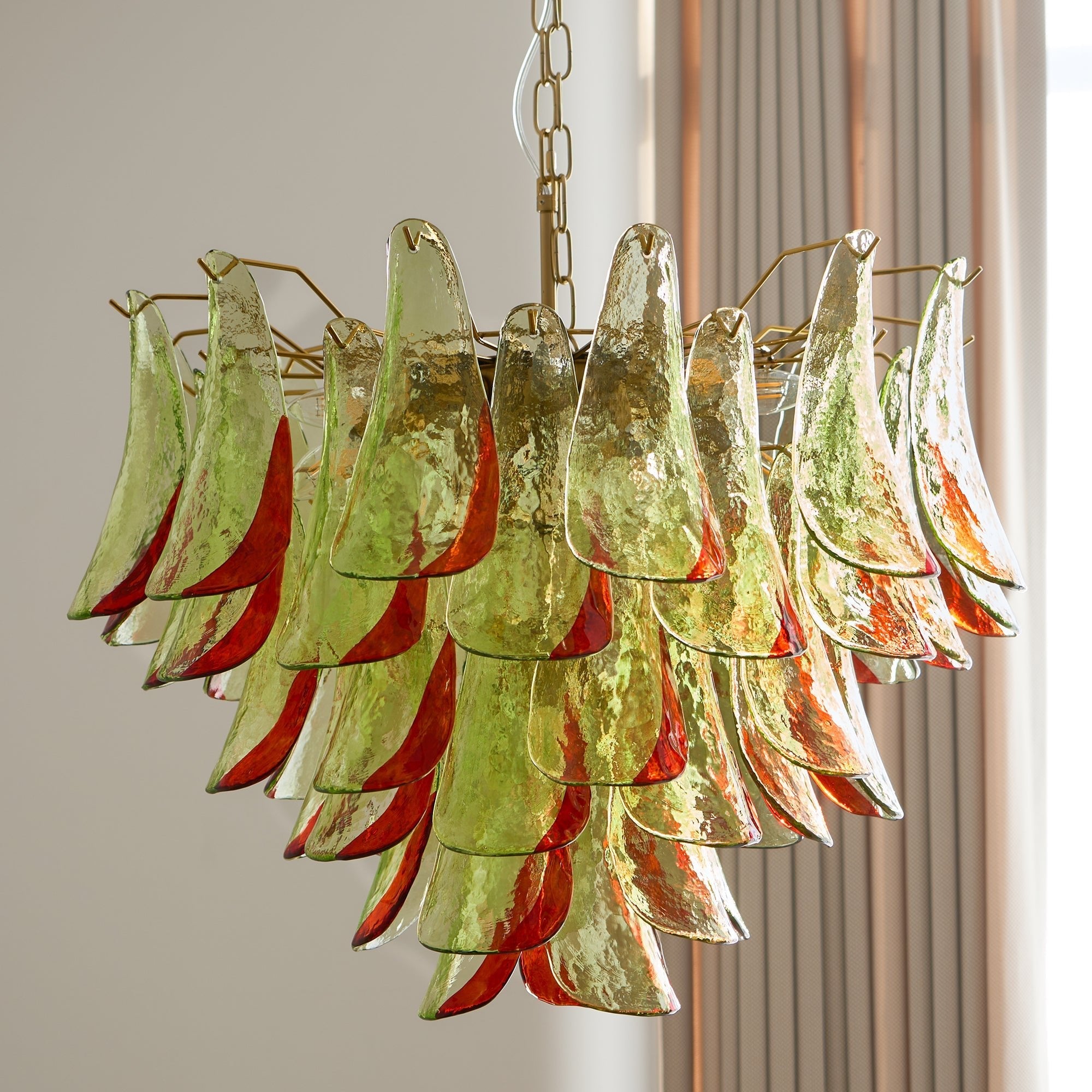Aurora Chandelier Murano Glass Petal Elegant - Blowlighting
