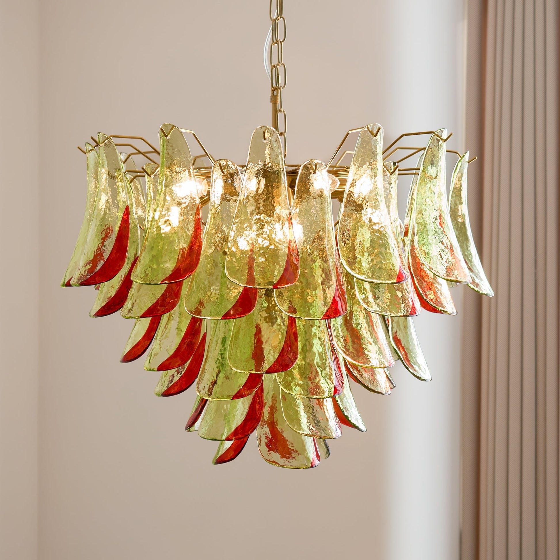Aurora Chandelier Murano Glass Petal Elegant - Blowlighting