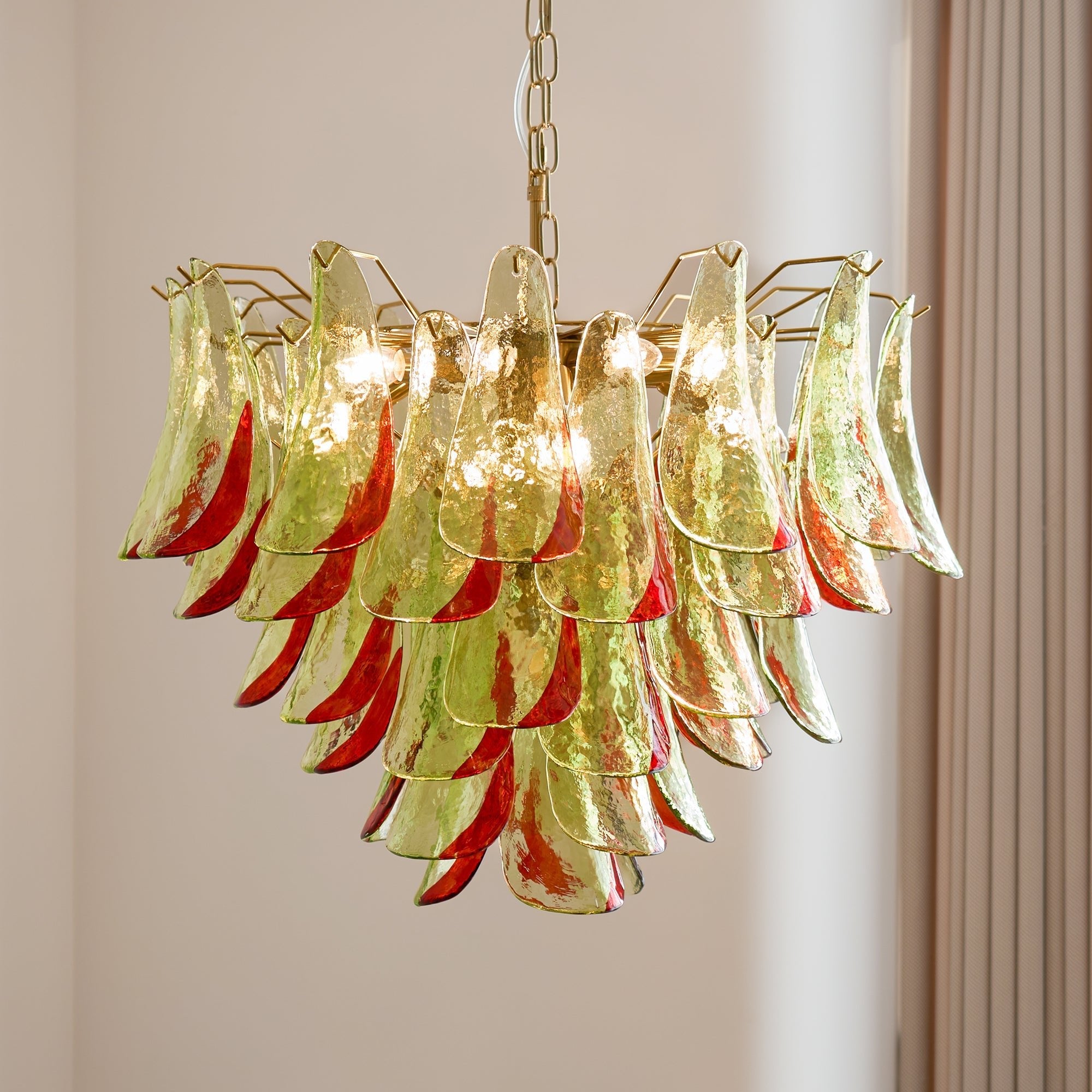 Aurora Chandelier Murano Glass Petal Elegant - Blowlighting