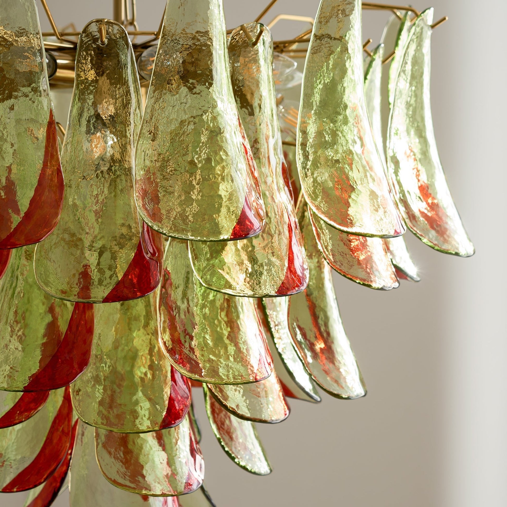 Aurora Chandelier Murano Glass Petal Elegant - Blowlighting