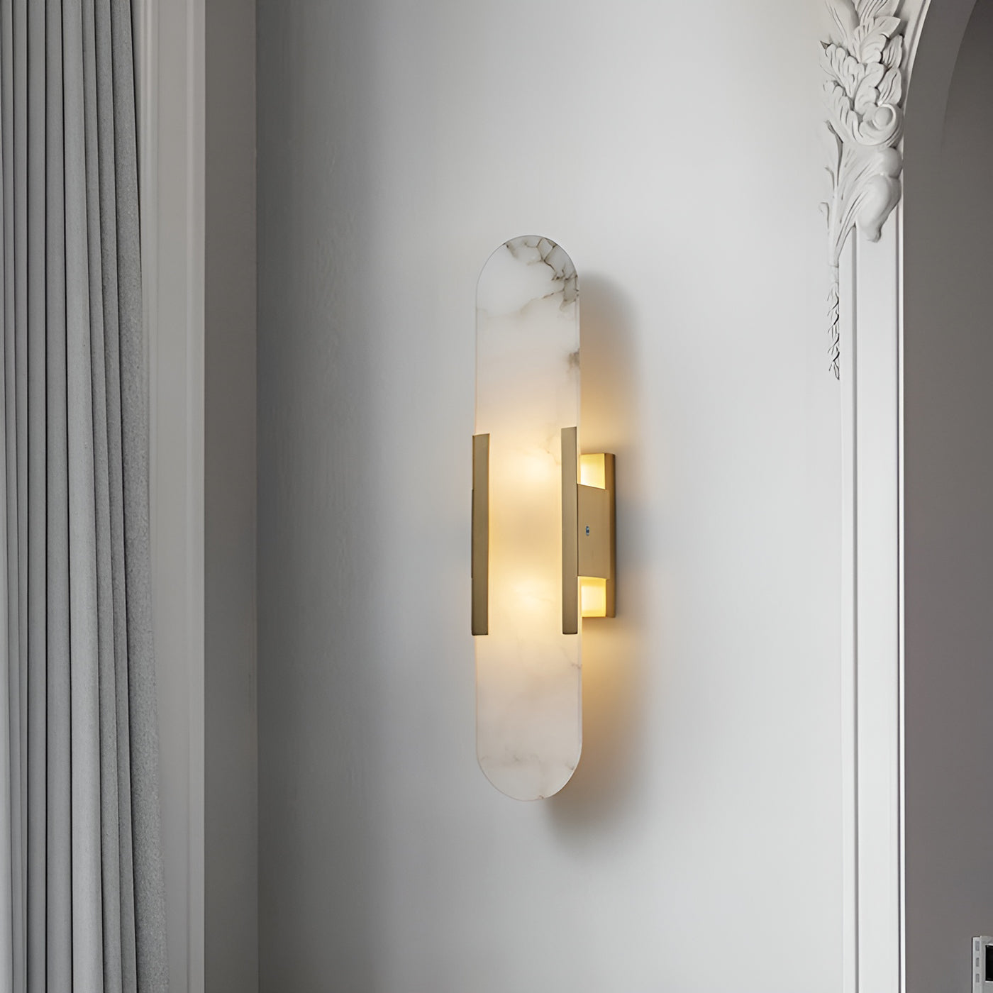 Olraeia Alabaster Dual Wall Lamp - Blowlighting