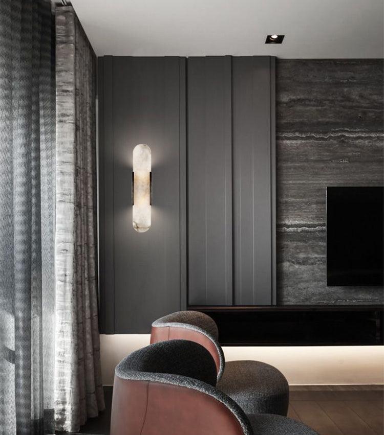 Olraeia Alabaster Dual Wall Lamp - Blowlighting