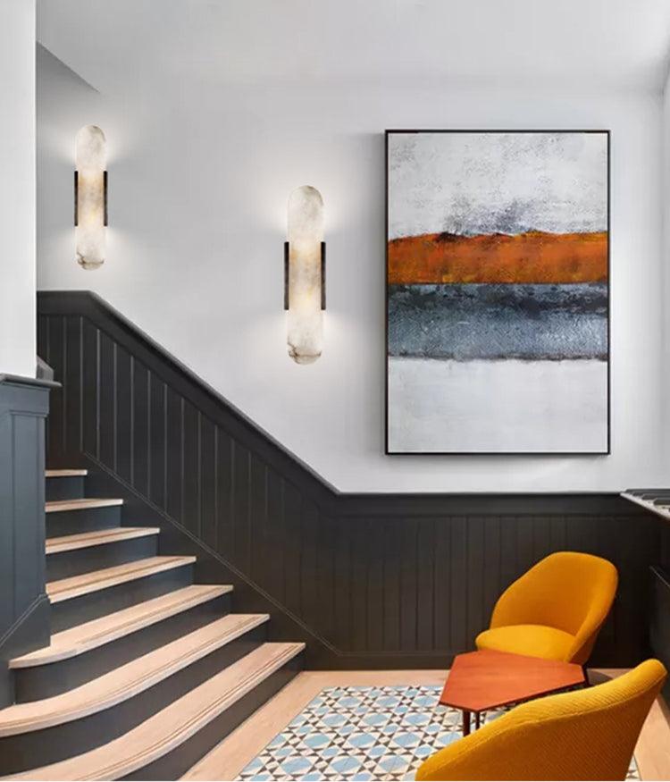 Olraeia Alabaster Dual Wall Lamp - Blowlighting