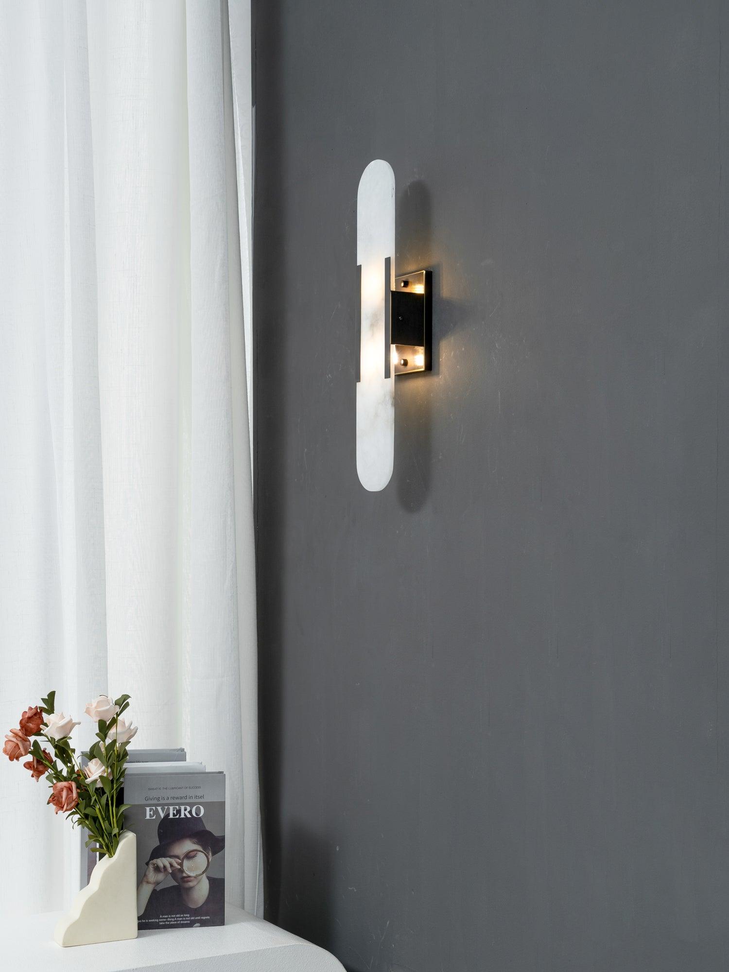 Olraeia Alabaster Dual Wall Lamp - Blowlighting