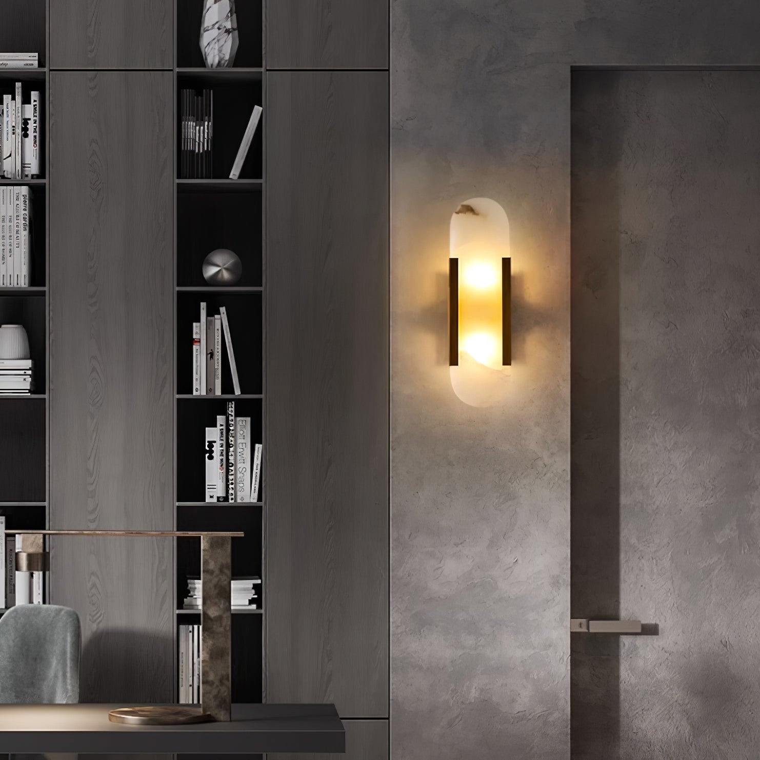 Olraeia Alabaster Dual Wall Lamp - Blowlighting