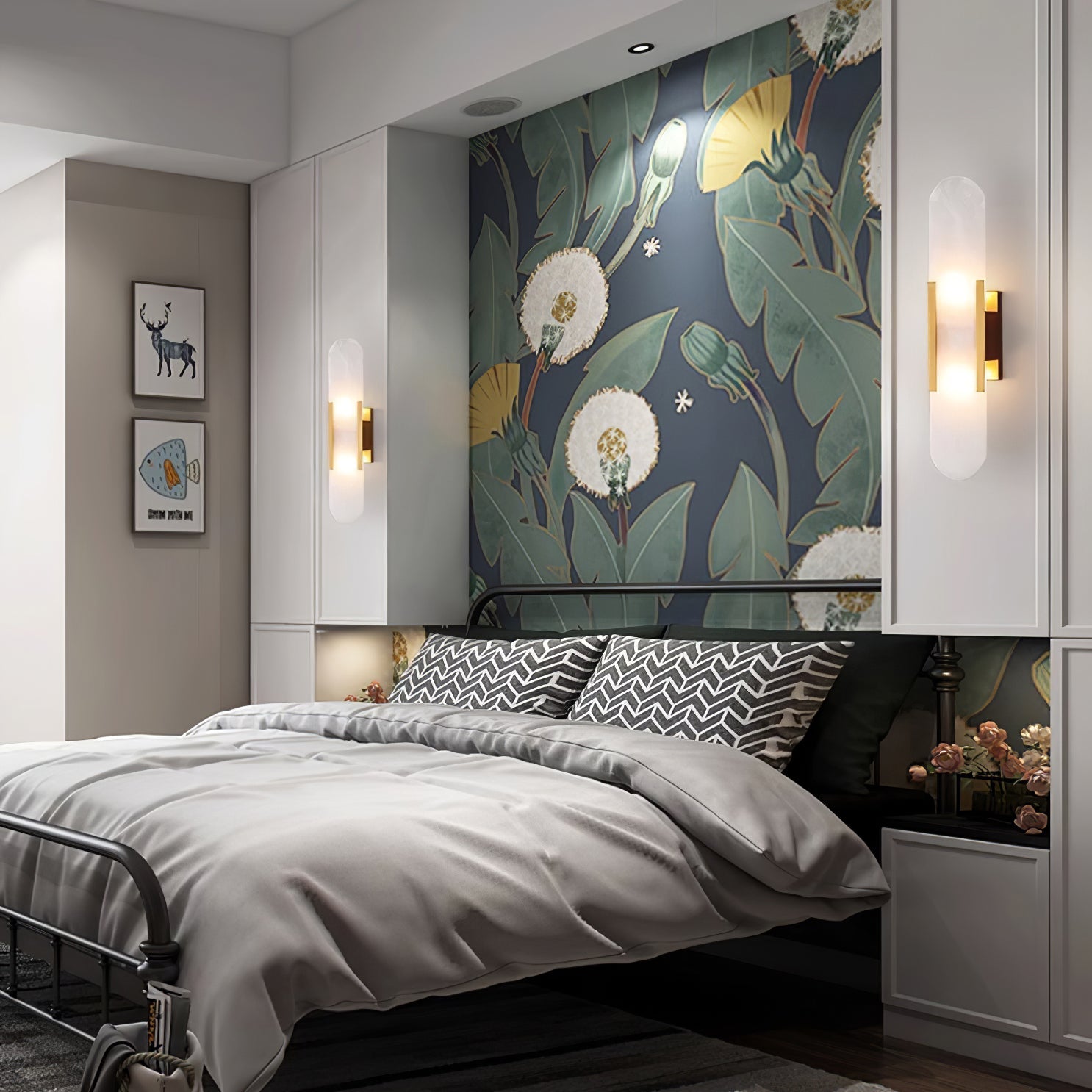 Olraeia Alabaster Dual Wall Lamp - Blowlighting