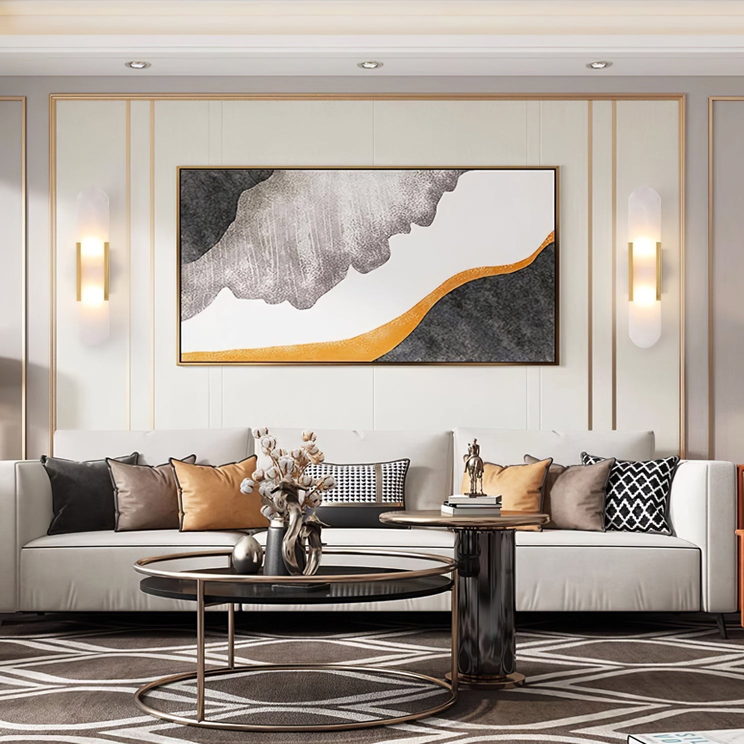 Olraeia Alabaster Dual Wall Lamp - Blowlighting