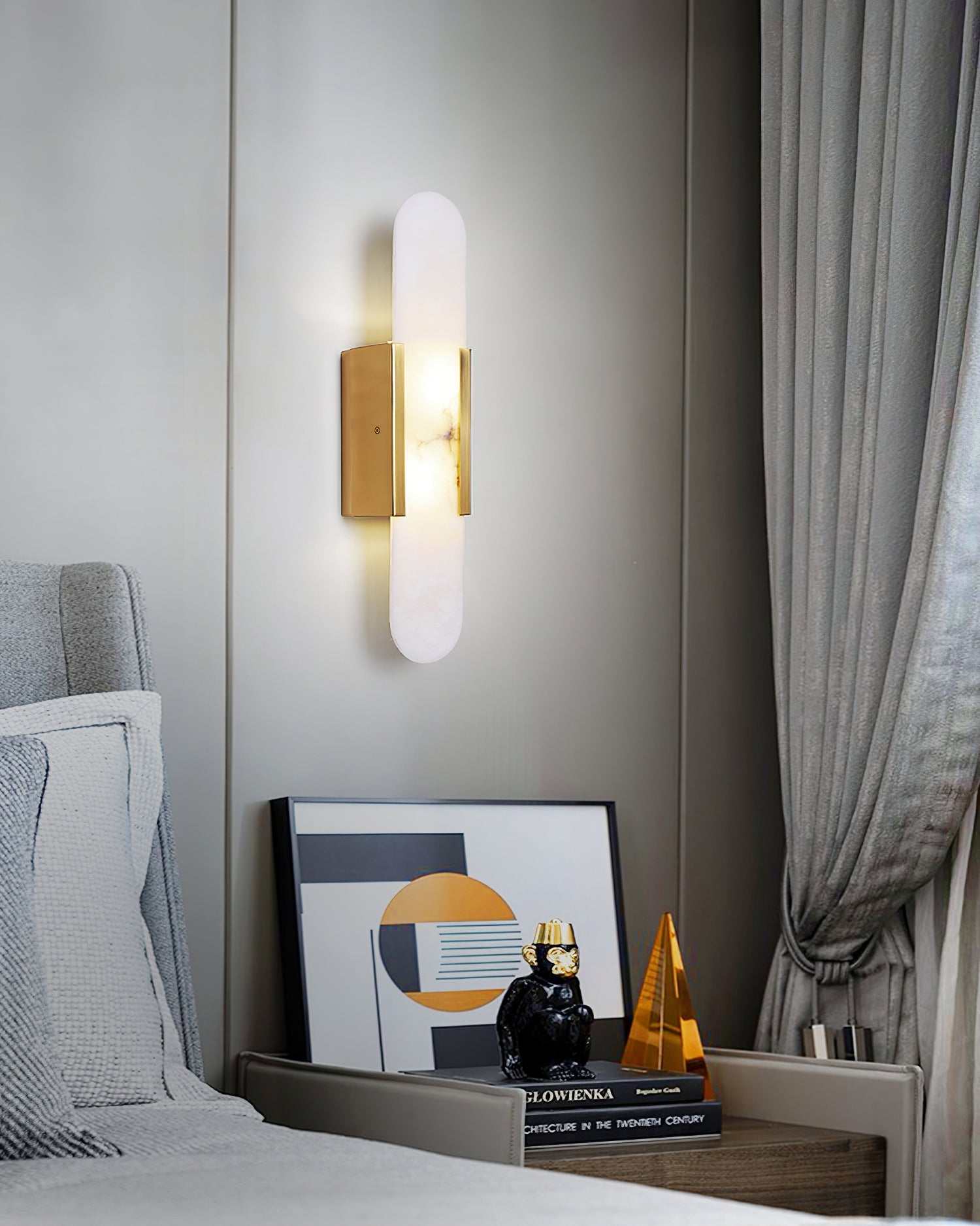 Olraeia Alabaster Dual Wall Lamp - Blowlighting