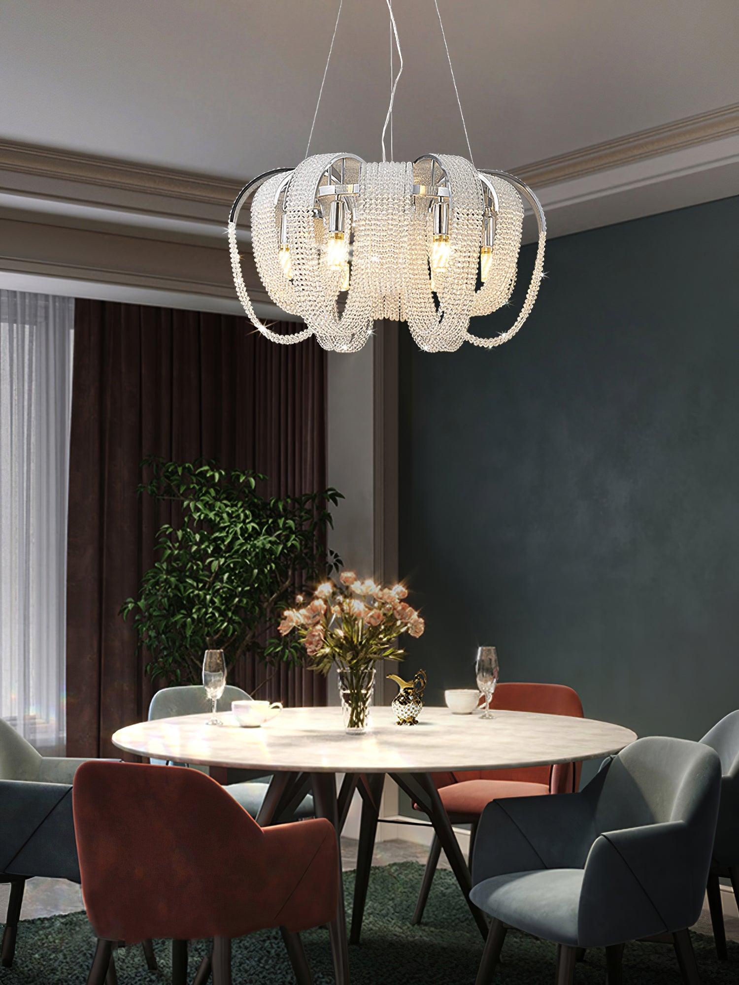Mesh Crystal Chandelier - Blowlighting