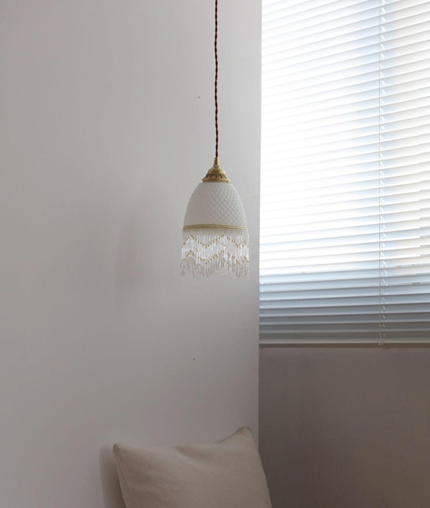 Mesh Tassel Glass Pendant Light - Blowlighting