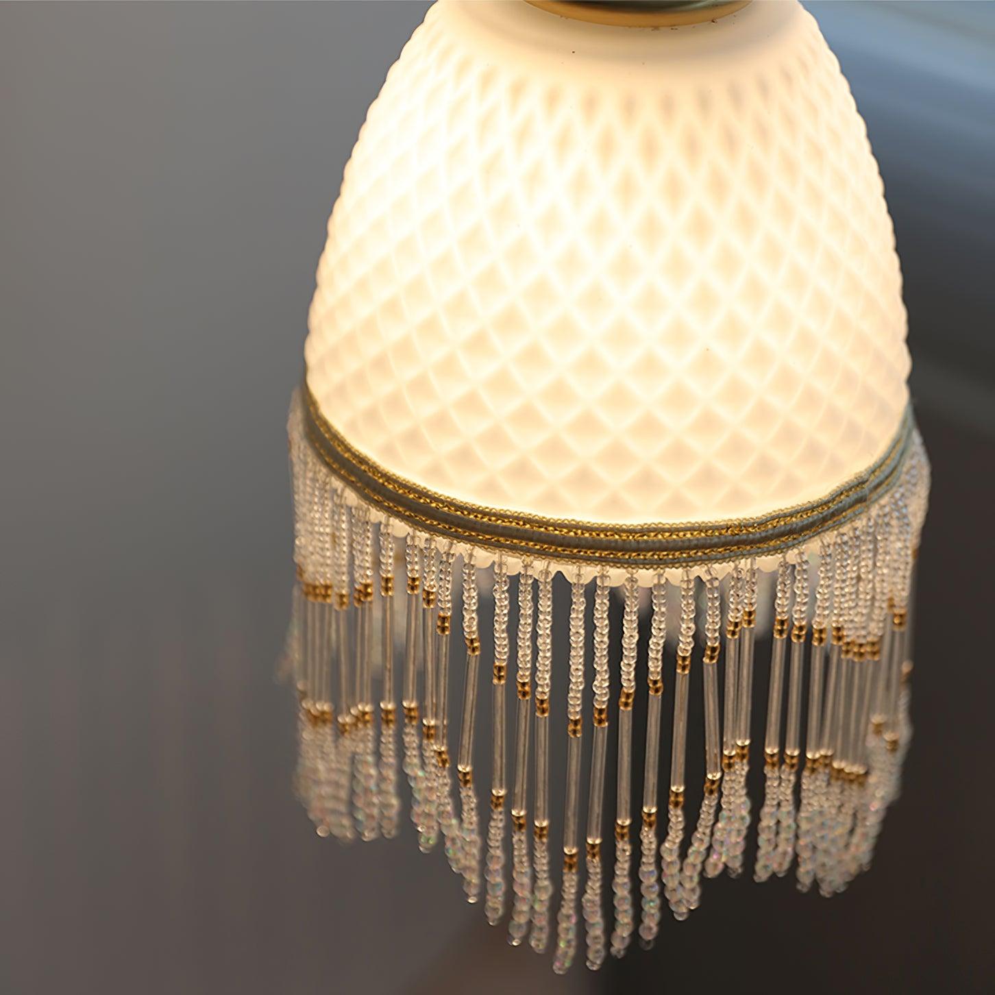 Mesh Tassel Glass Pendant Light - Blowlighting