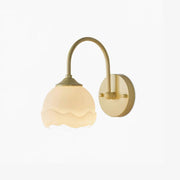 Milk White Floral Wall Lamp - Blowlighting